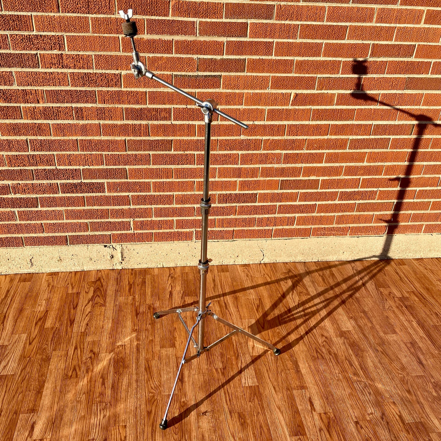 1970s Yamaha CS-702 Single Braced Boom Cymbal Stand Gold Label MIJ