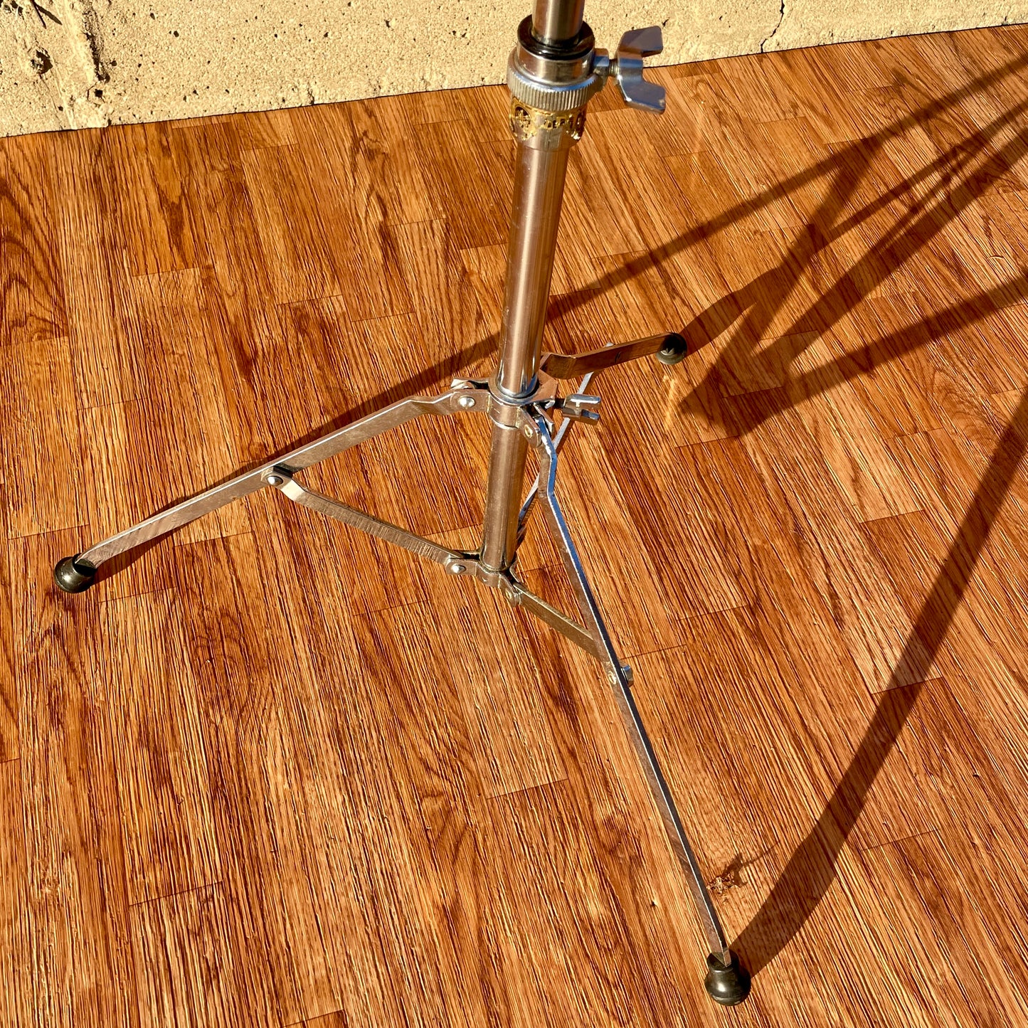 1970s Yamaha CS-702 Single Braced Boom Cymbal Stand Gold Label MIJ