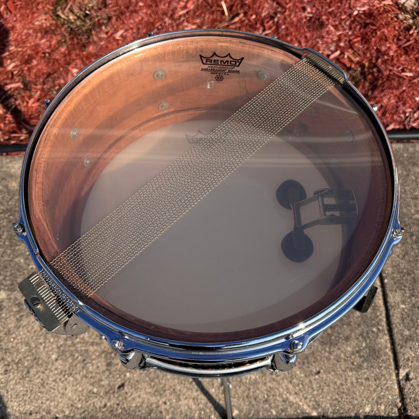 1962 Slingerland 5.5x14 No. 153 Radio King Super Gene Krupa Solid Shell Snare Drum Mardi Gras