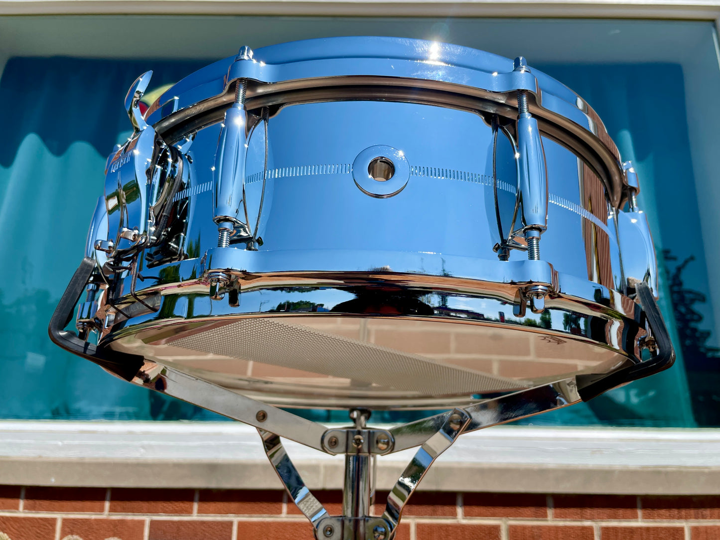 Gretsch USA Custom 5x14 G4160 Chrome Over Brass Snare Drum COB