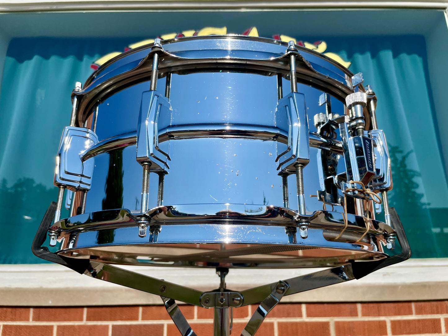 1970s Ludwig 6.5x14 LM402 Supraphonic Snare Drum