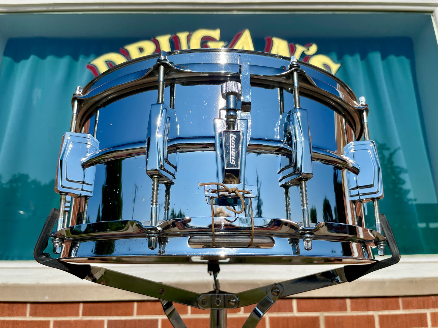 1970s Ludwig 6.5x14 LM402 Supraphonic Snare Drum