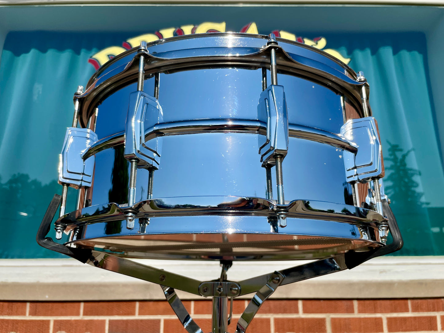 1970s Ludwig 6.5x14 LM402 Supraphonic Snare Drum
