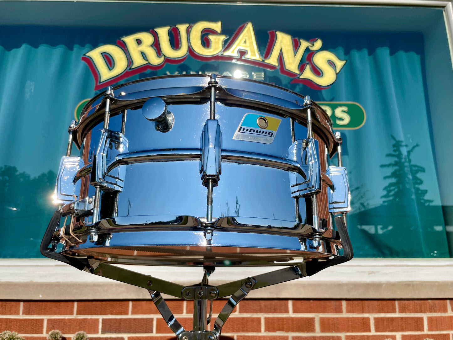1970s Ludwig 6.5x14 LM402 Supraphonic Snare Drum