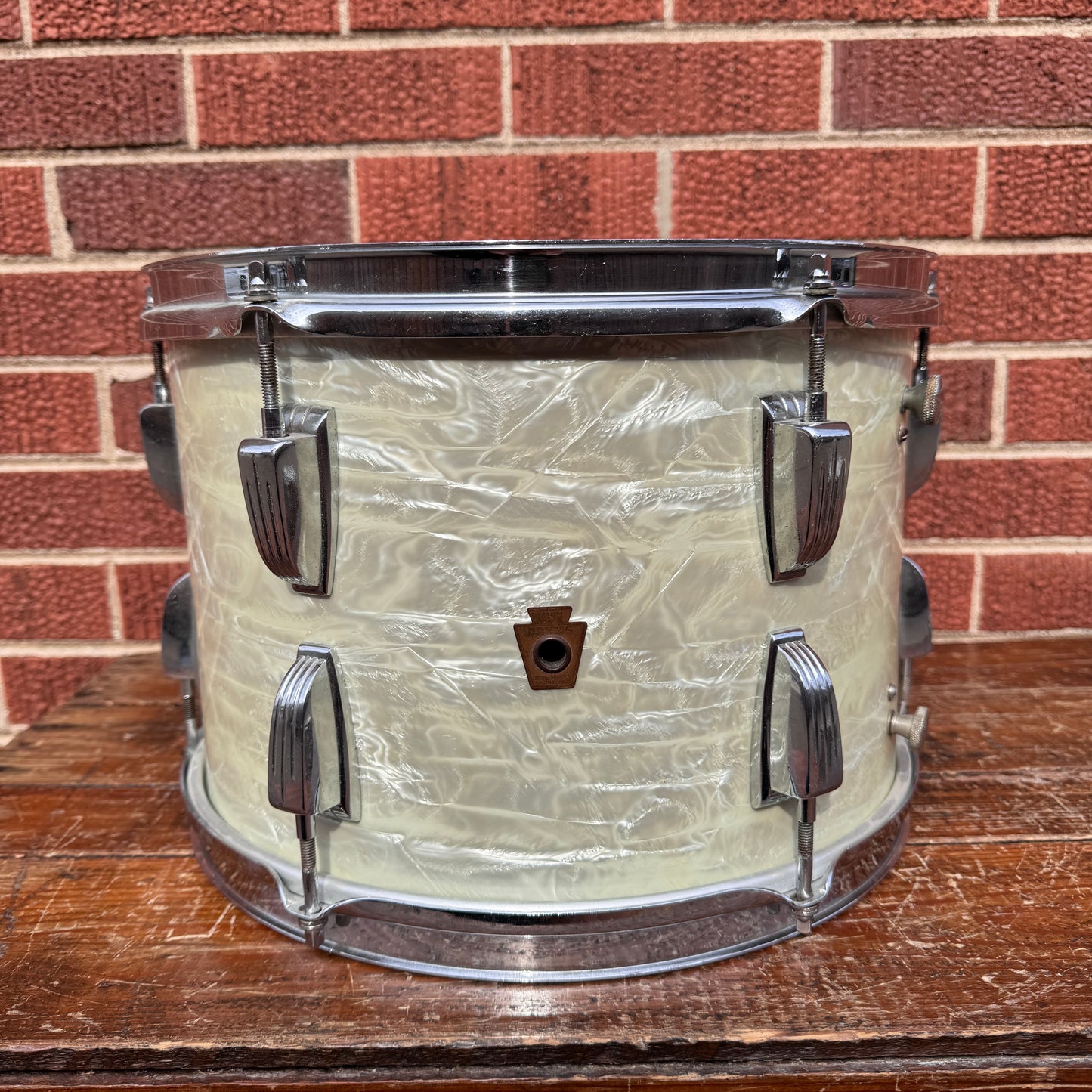 1950s WFL Super Classic 9x13 Tom Drum White Marine Pearl