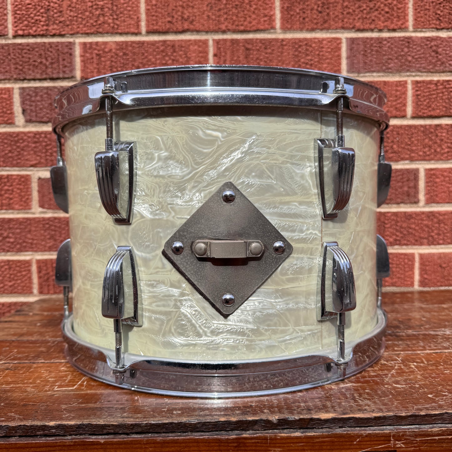 1950s WFL Super Classic 9x13 Tom Drum White Marine Pearl