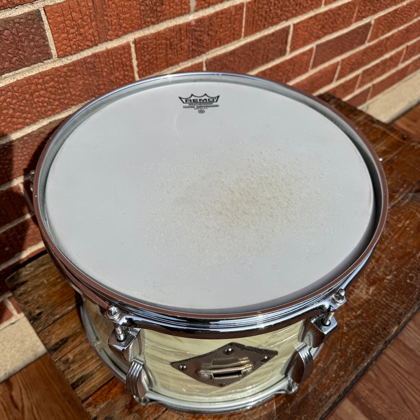 1950s WFL Super Classic 9x13 Tom Drum White Marine Pearl