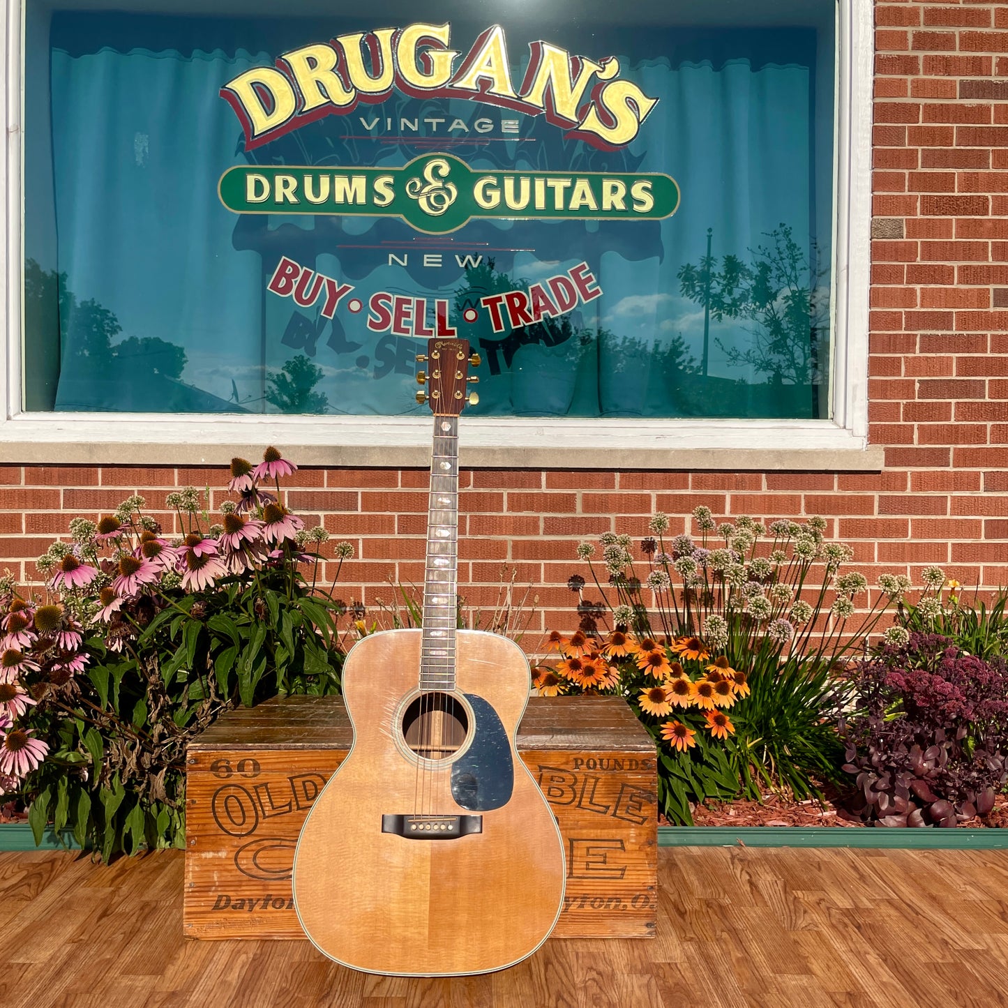 1985 Martin J-40M Jumbo Acoustic Guitar Natural w/ OHSC