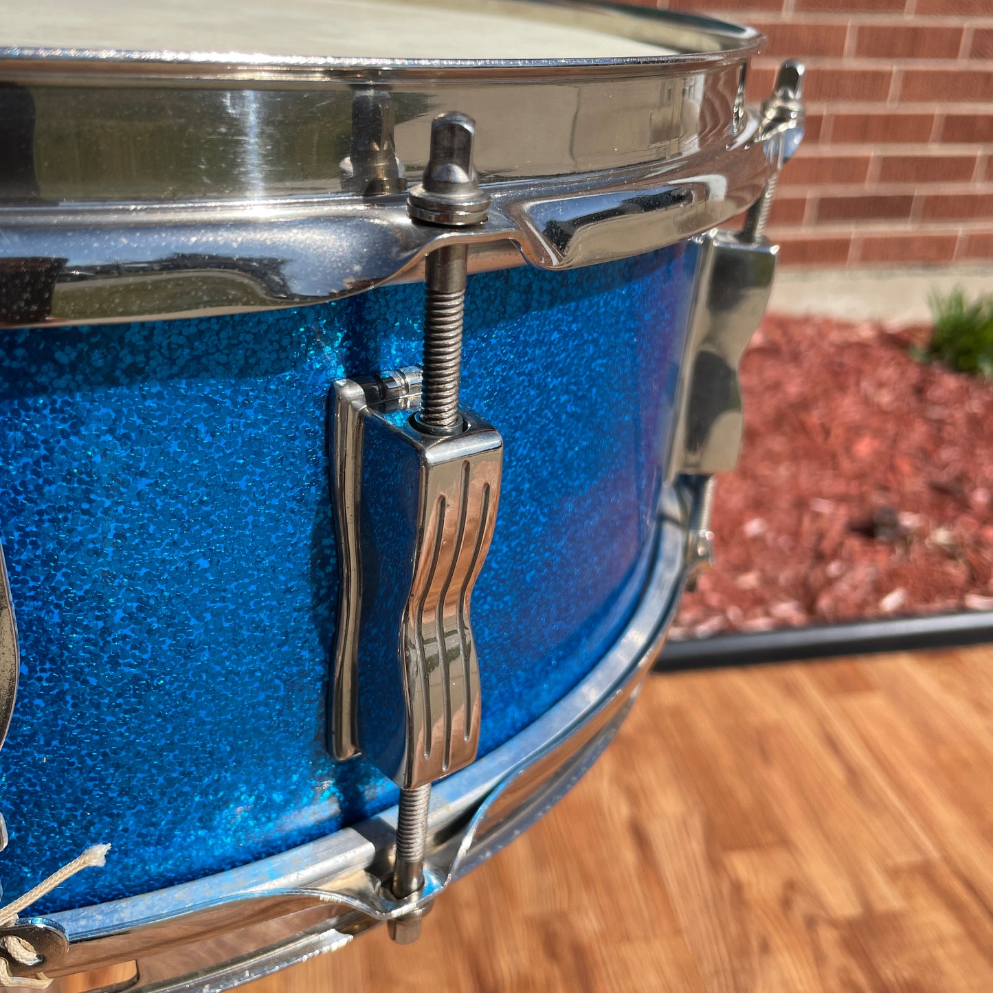 1964 Ludwig No. 998P Combo Outfit Drum Set Blue Sparkle 22/13/5x14 Jazz Festival