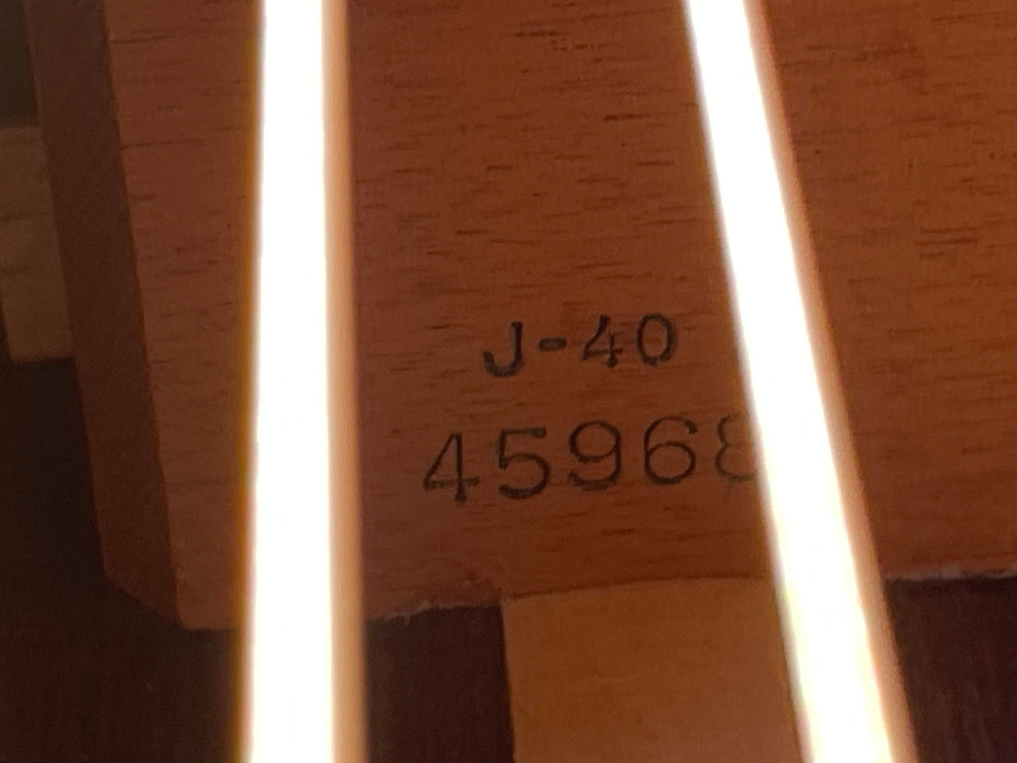1985 Martin J-40M Jumbo Acoustic Guitar Natural w/ OHSC