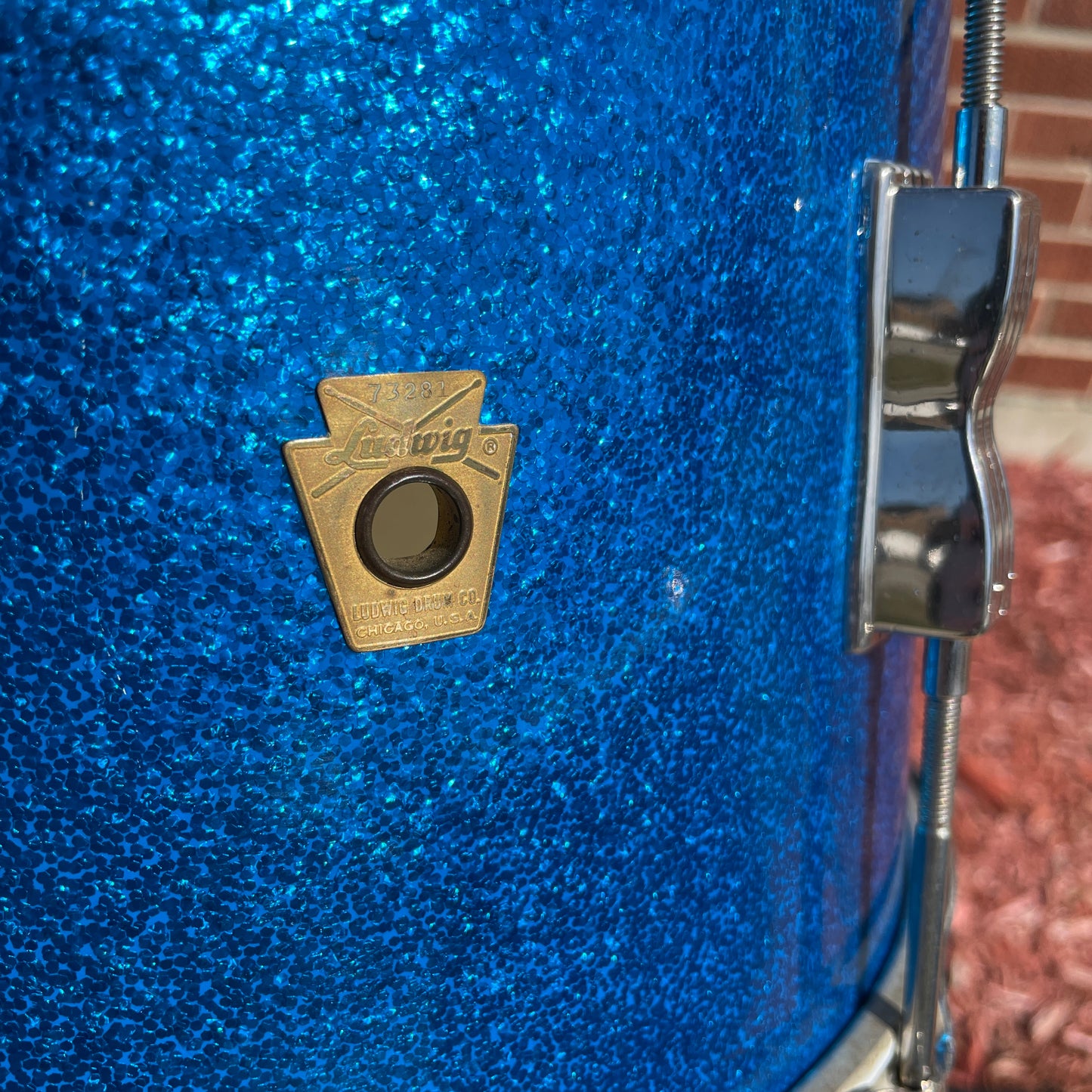 1964 Ludwig No. 998P Combo Outfit Drum Set Blue Sparkle 22/13/5x14 Jazz Festival
