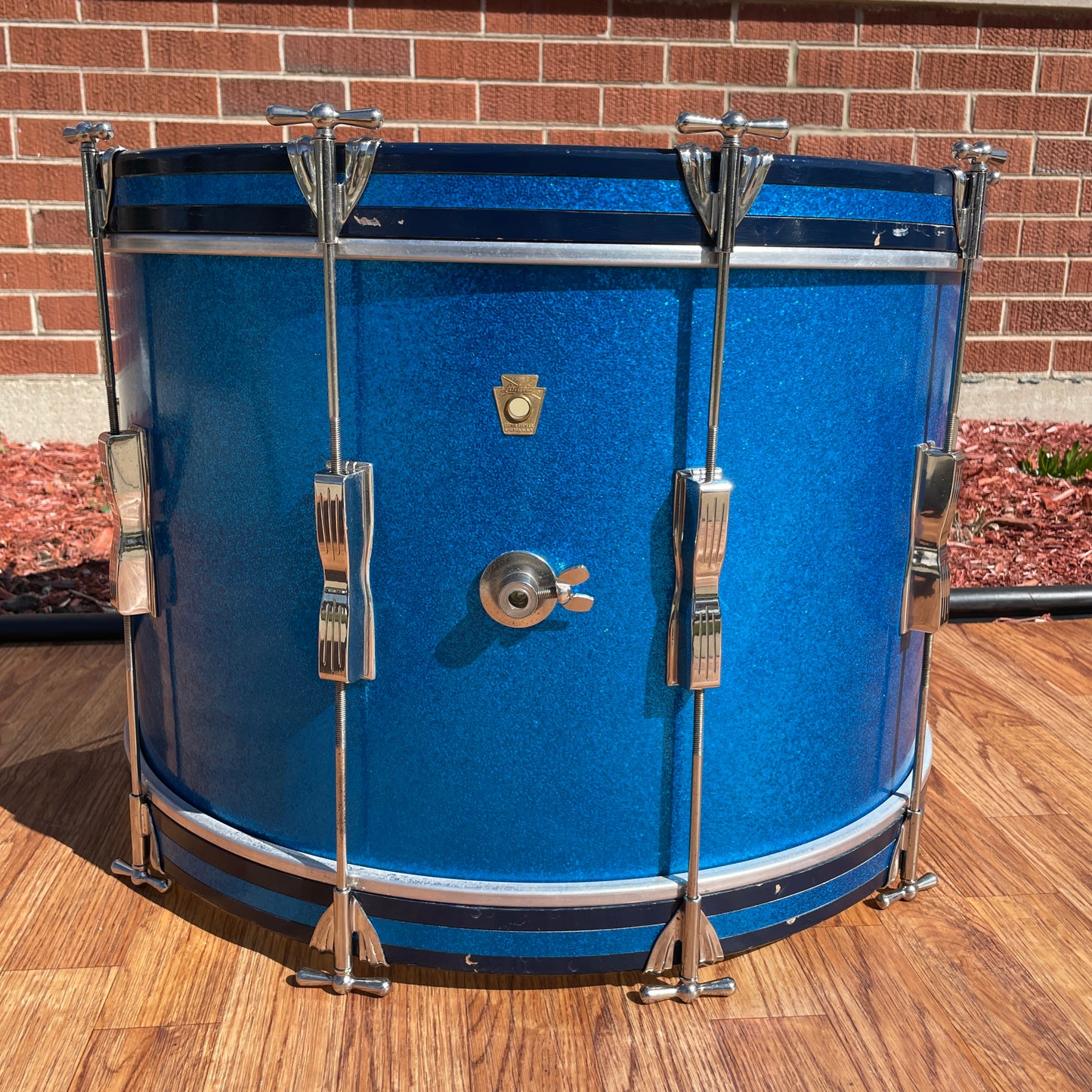 1964 Ludwig No. 998P Combo Outfit Drum Set Blue Sparkle 22/13/5x14 Jazz Festival