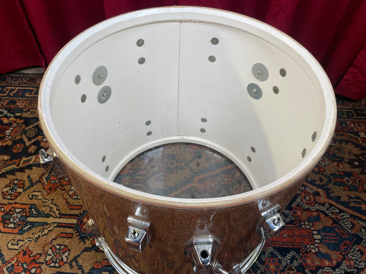 1966 Ludwig Super Classic Drum Set Champagne Sparkle 22/13/16