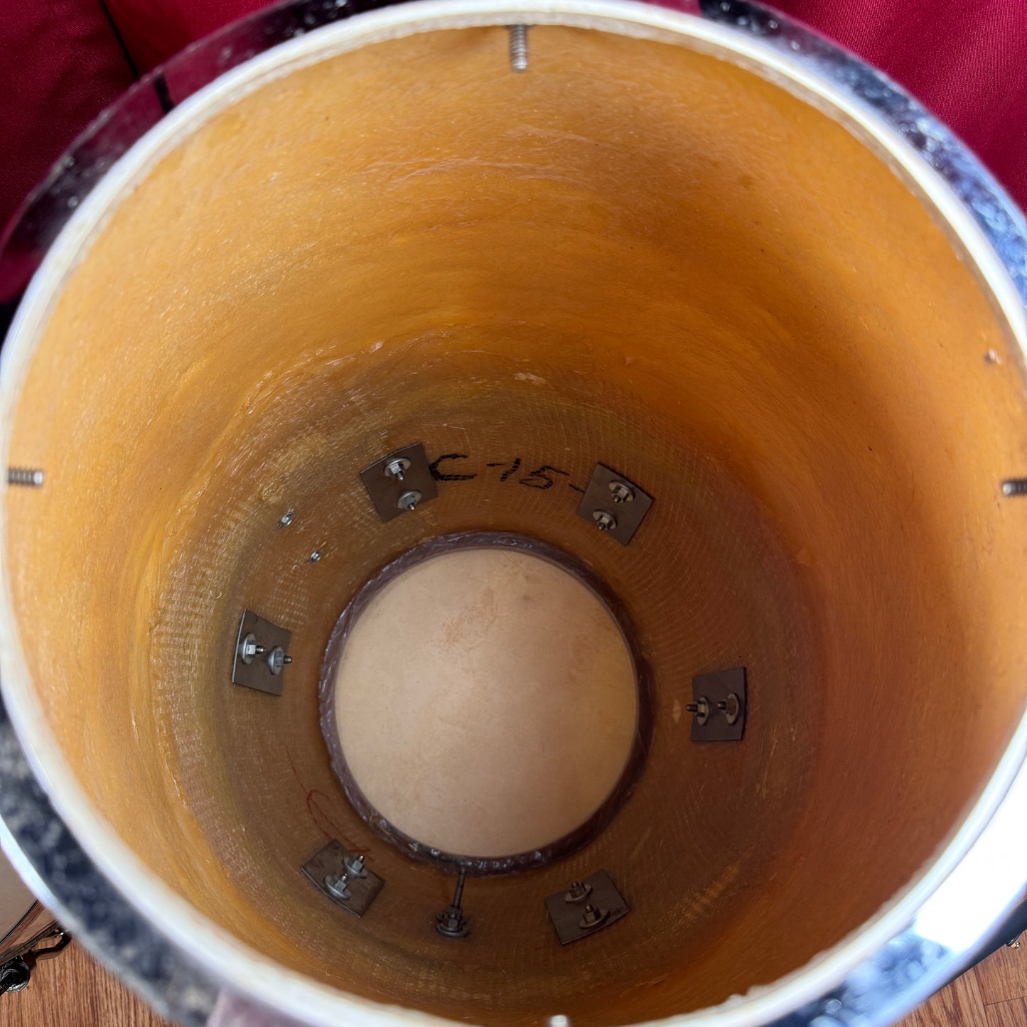 Vintage 1970s LP Original Fiberglass Quinto & Conga Set White Latin Percussion Palisades Park NJ