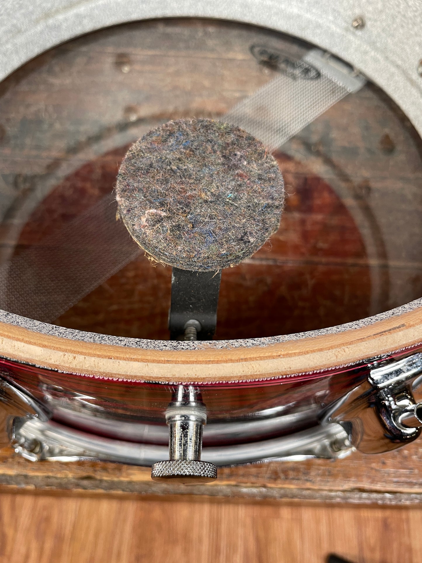 1970s Ludwig Standard 5x14 Snare Drum Ruby Strata