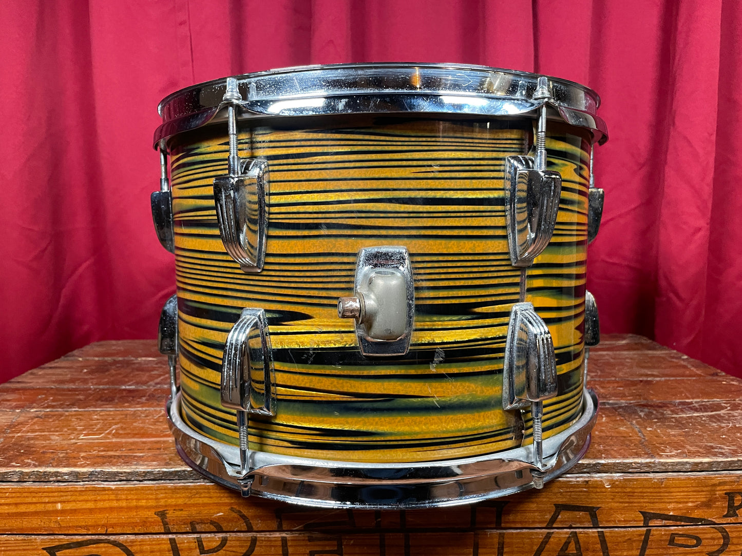 1970s Ludwig Standard 9x13 Tom Drum Lemon Strata