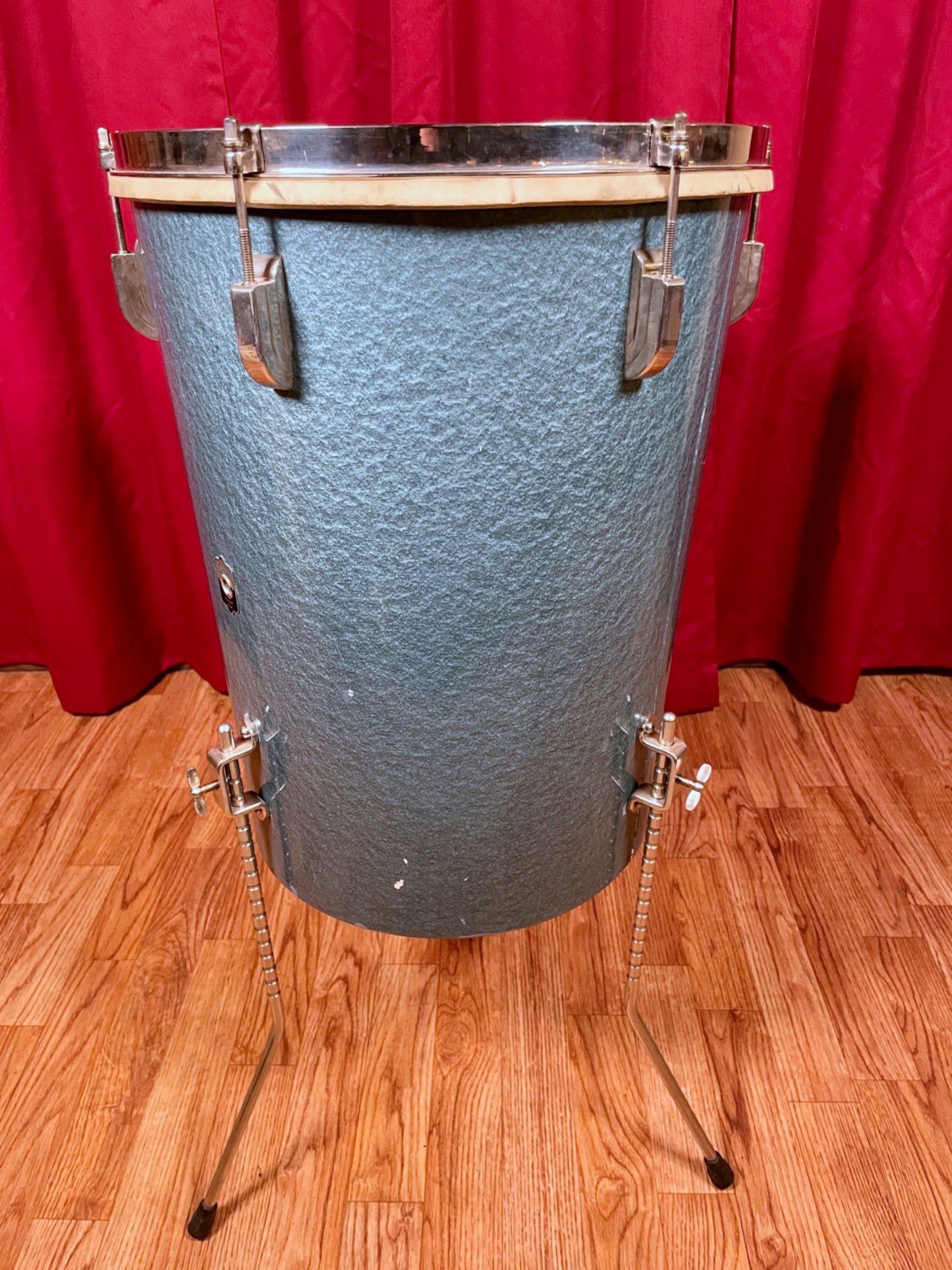 1949 Leedy 14x18 No. 8016 Conga-Tom Drum Antique Blue