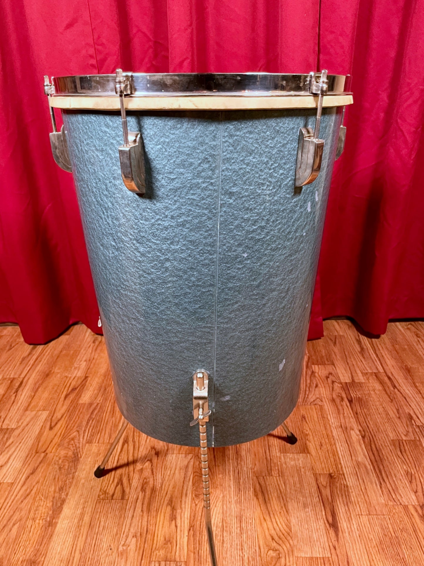 1949 Leedy 14x18 No. 8016 Conga-Tom Drum Antique Blue