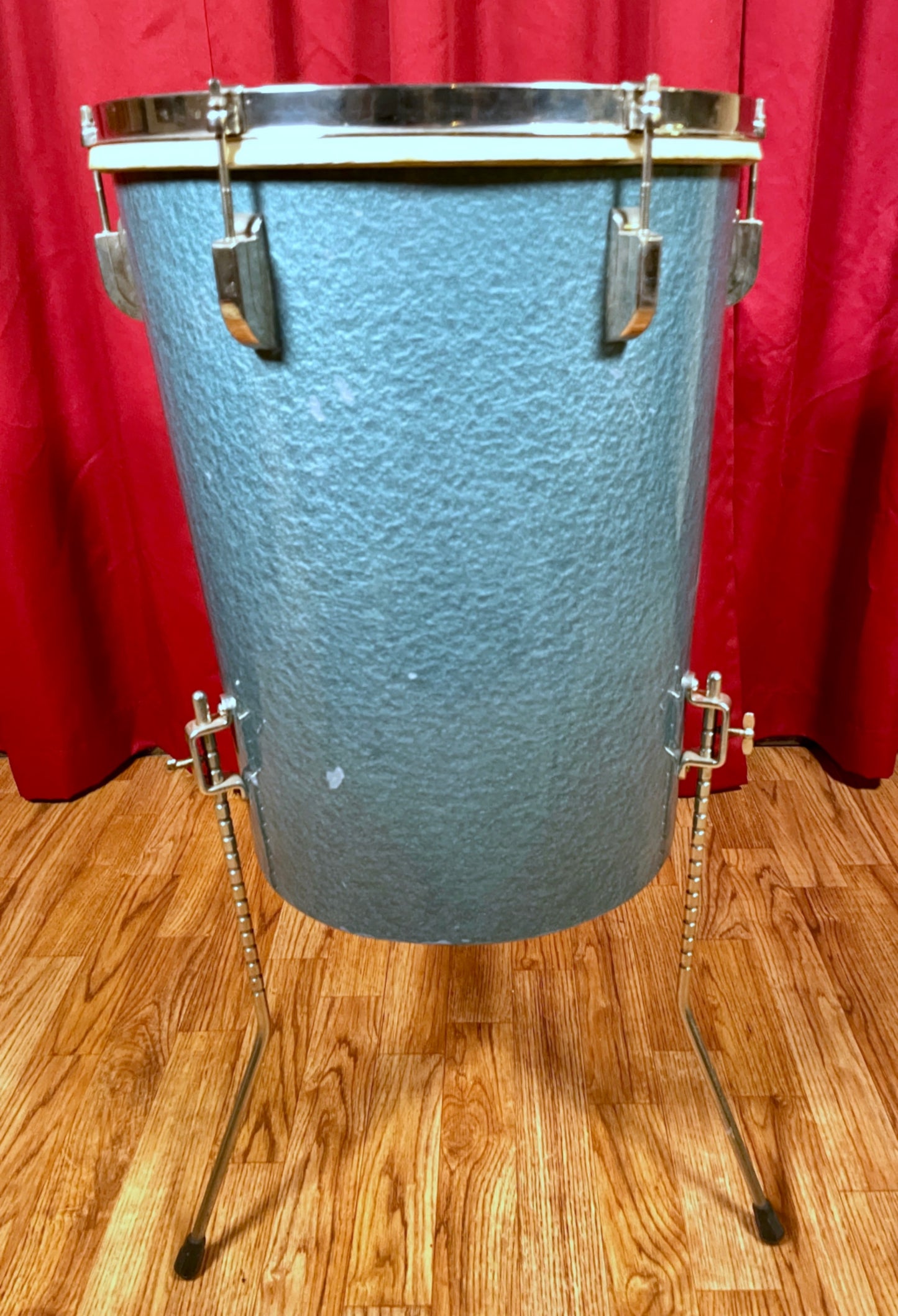 1949 Leedy 14x18 No. 8016 Conga-Tom Drum Antique Blue
