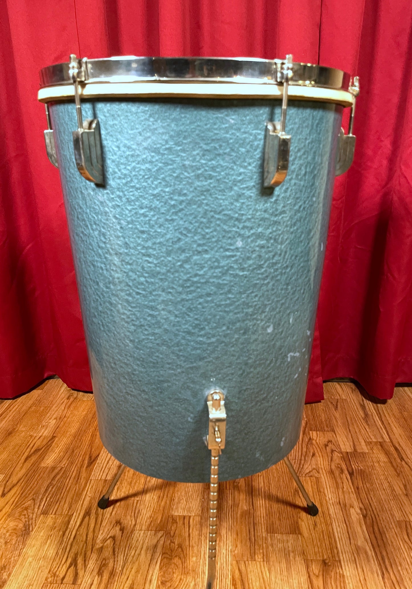 1949 Leedy 14x18 No. 8016 Conga-Tom Drum Antique Blue