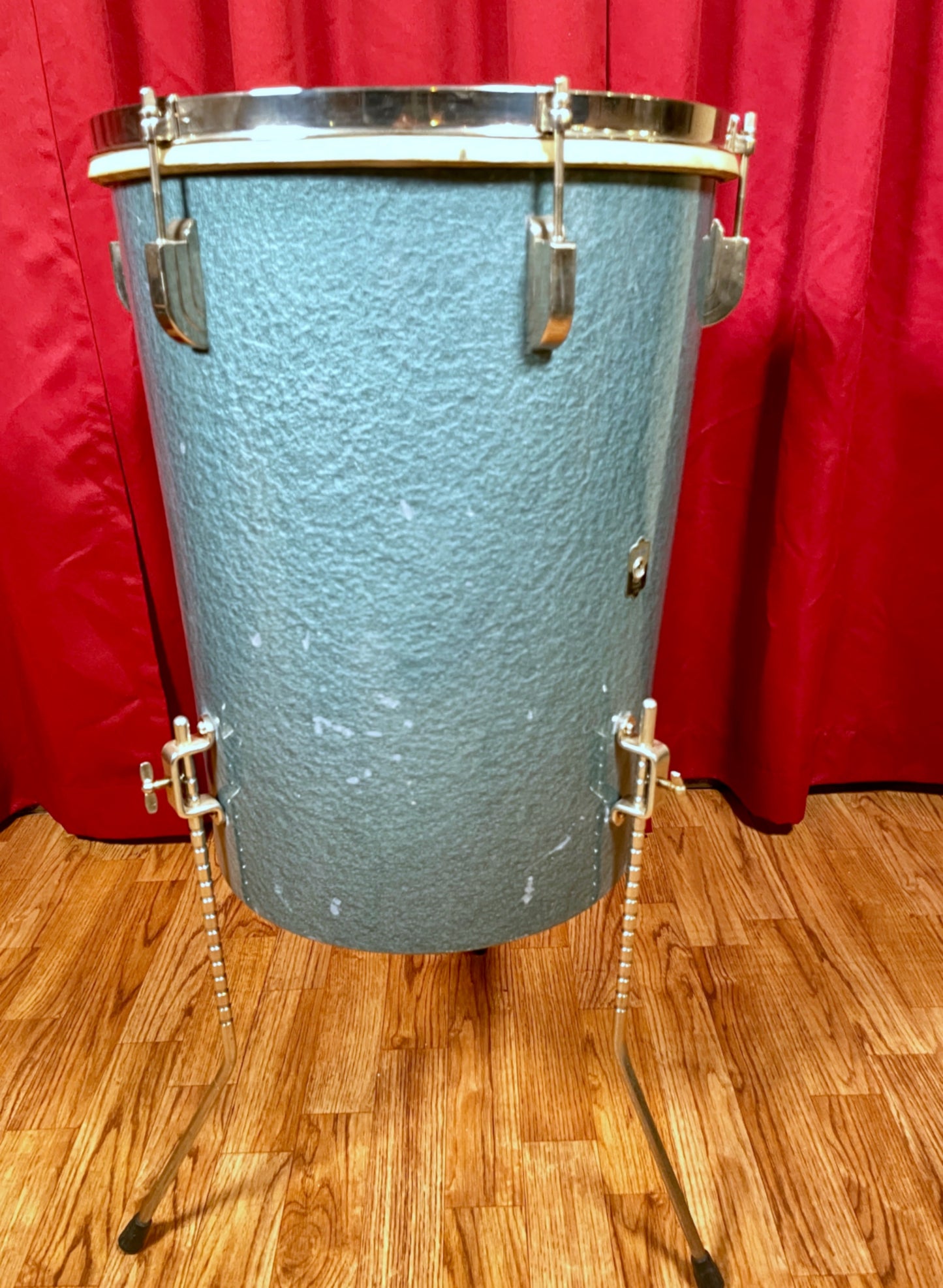 1949 Leedy 14x18 No. 8016 Conga-Tom Drum Antique Blue