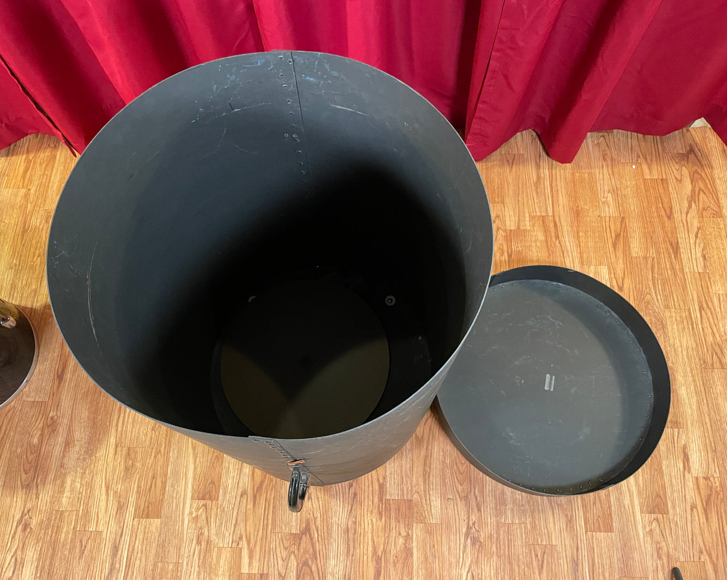 1960s Slingerland 24x14 No. 291 Two Headed Cocktail Drum Set Silver Sparkle