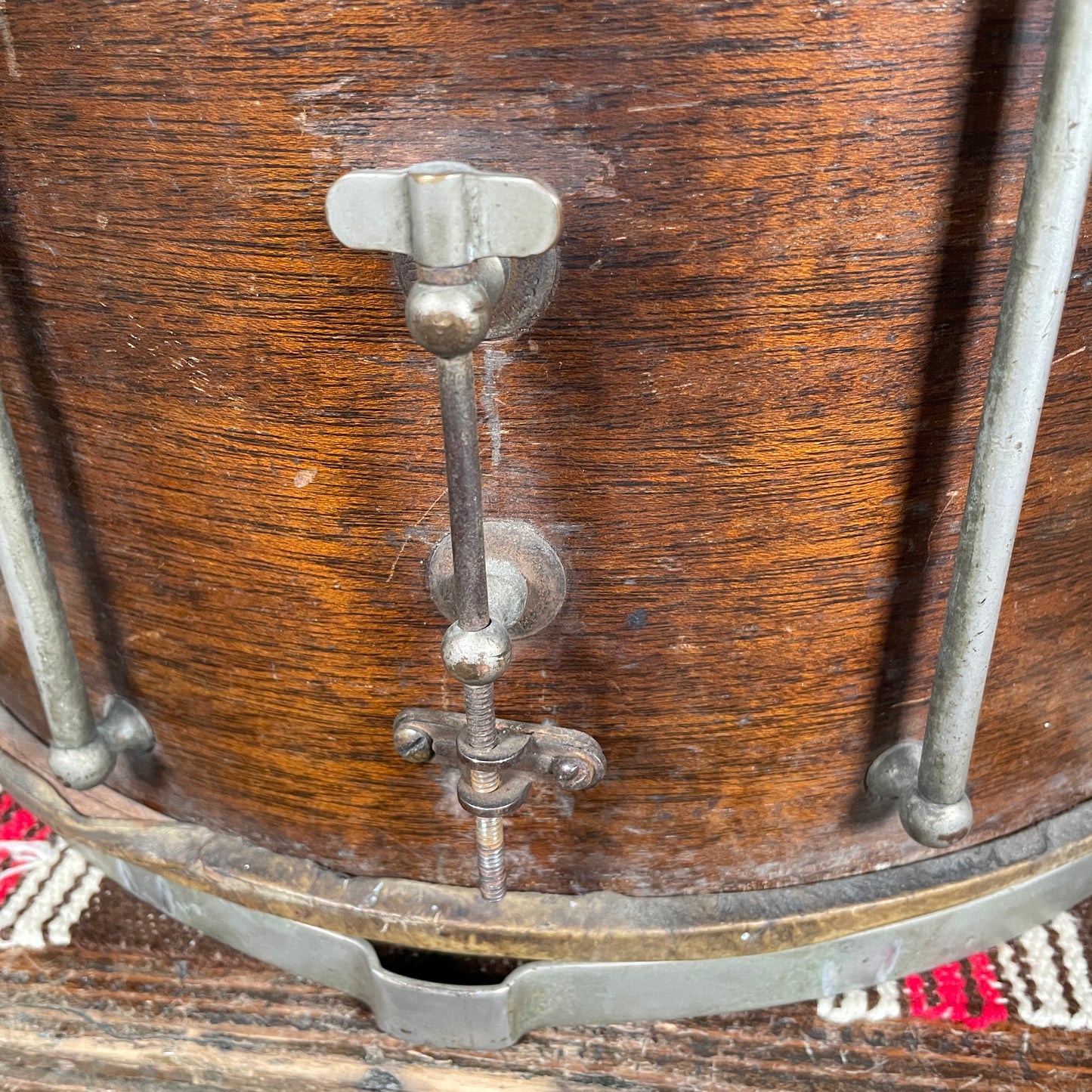 1920s Ludwig 12x16 Separate Tension Street Snare Drum Project No. 222 Field Parade