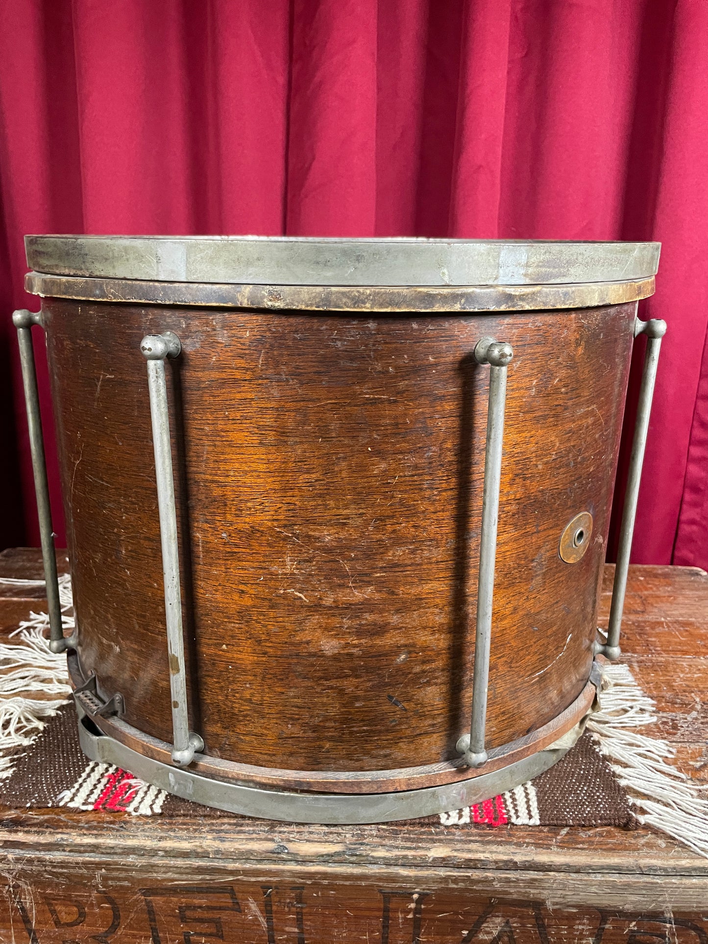 1920s Ludwig 12x16 Separate Tension Street Snare Drum Project No. 222 Field Parade