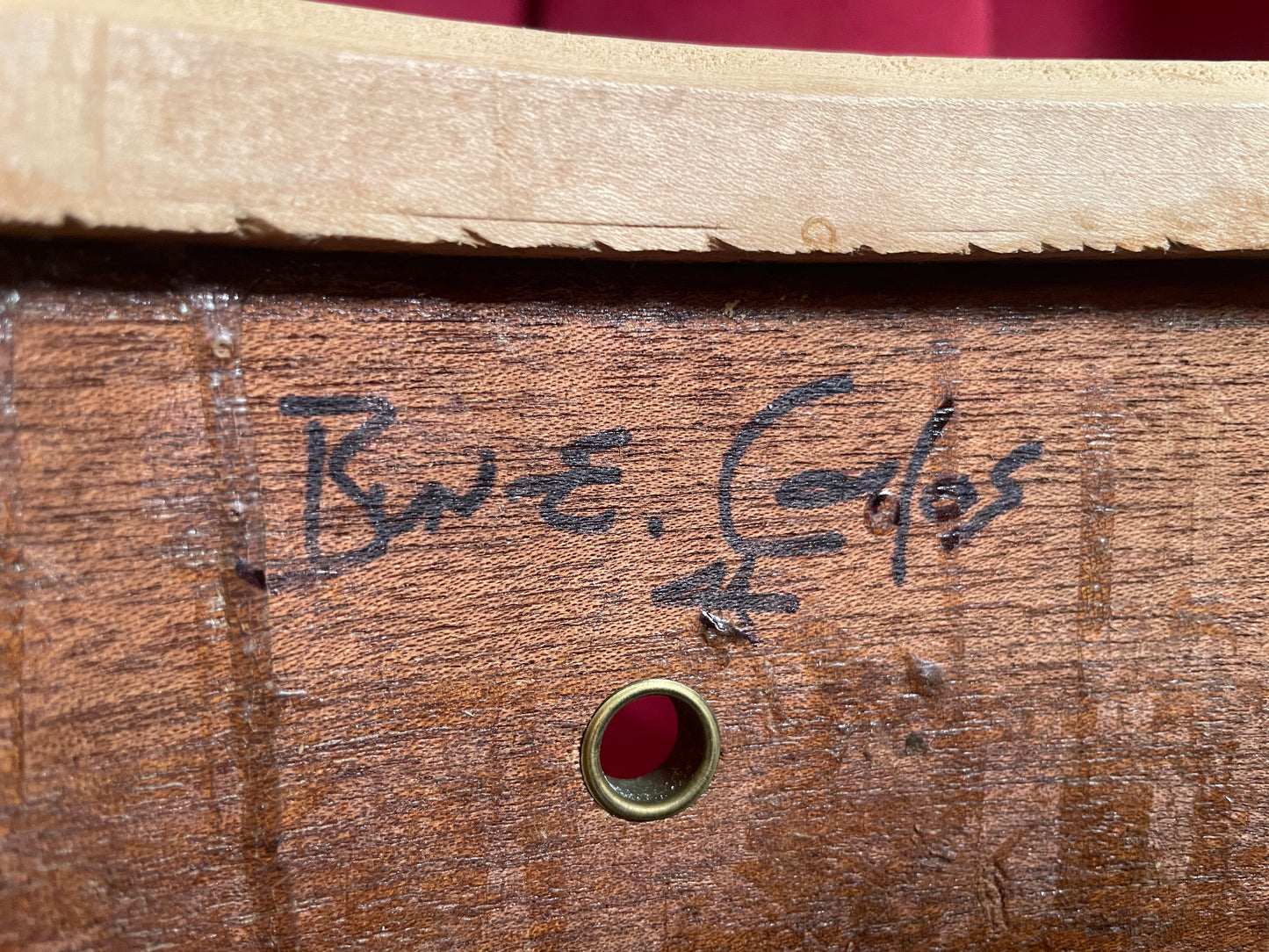 1958-60 Ludwig 5x14 No. 908P Jazz Festival Snare Drum Oyster Pink Pearl COB