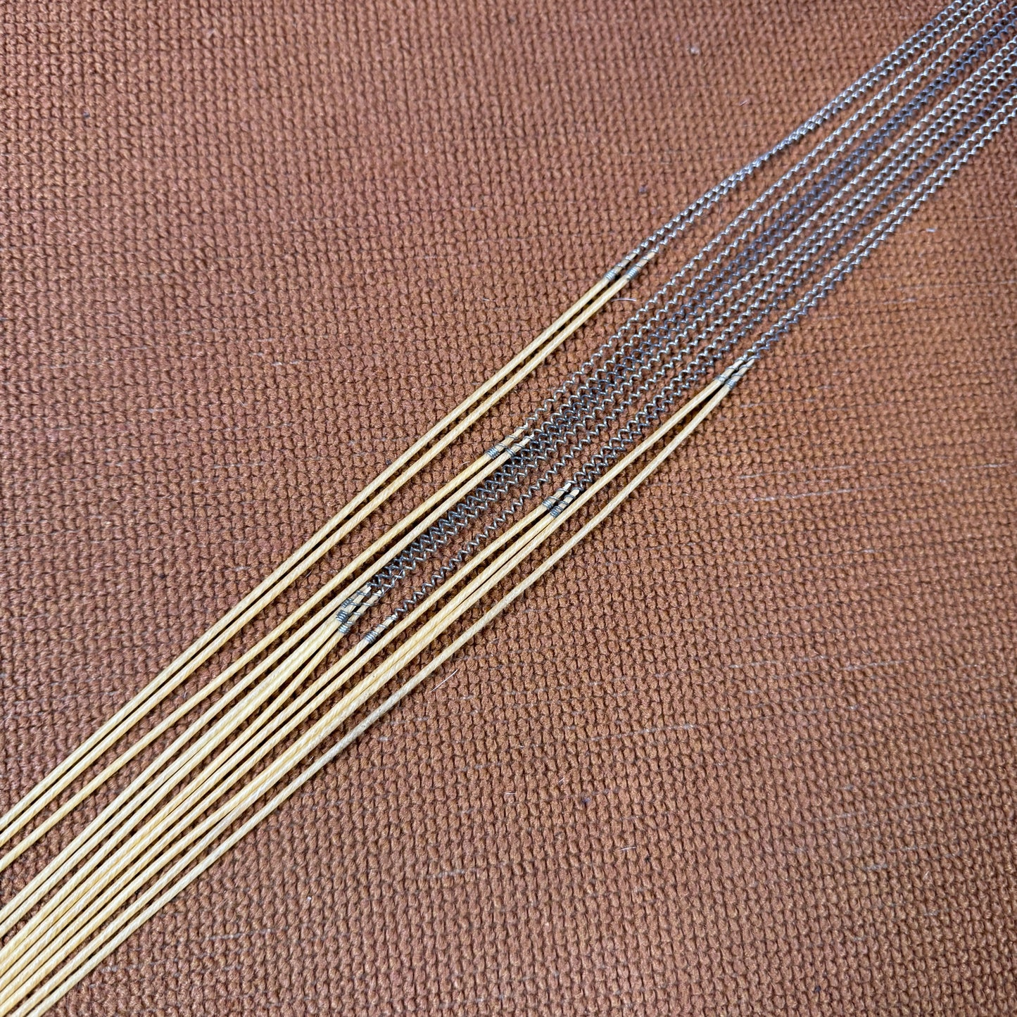1950s Ludwig No. P-109 WFL Two-Tone Model 12-Strand Wire-Gut Snare Wires NOS