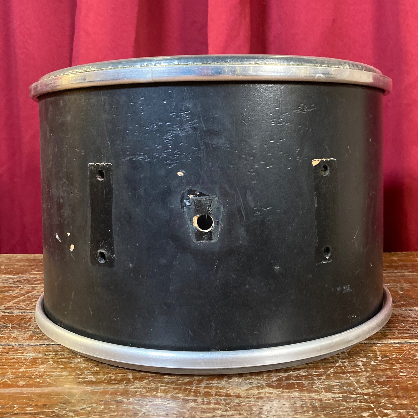 1960s Ludwig 8x12 Club Date Tom Drum Shell Project Black