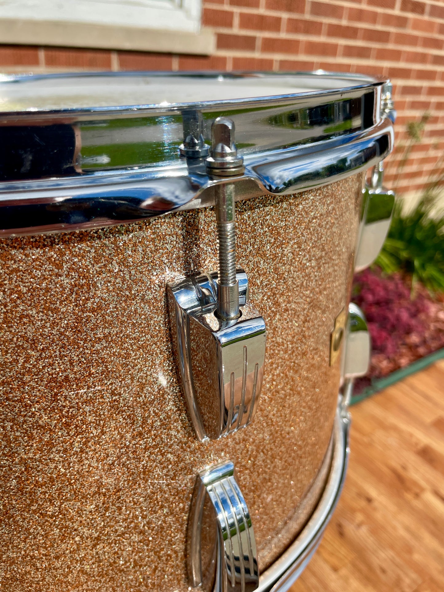 1966 Ludwig Super Classic Drum Set Champagne Sparkle 22/13/16