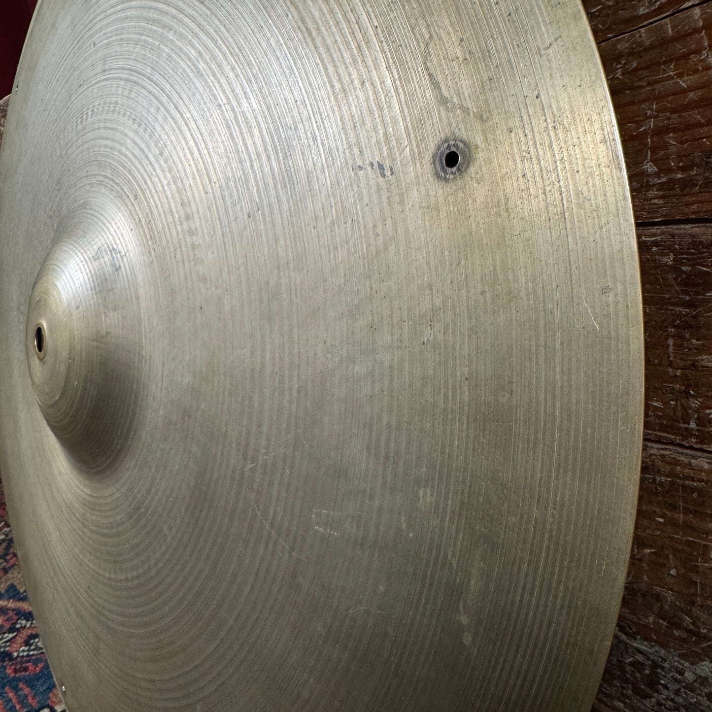 22" Zildjian A 1950s Block Stamp Sizzle Ride Cymbal w/ 6 Rivet Holes 2662g *Video Demo*