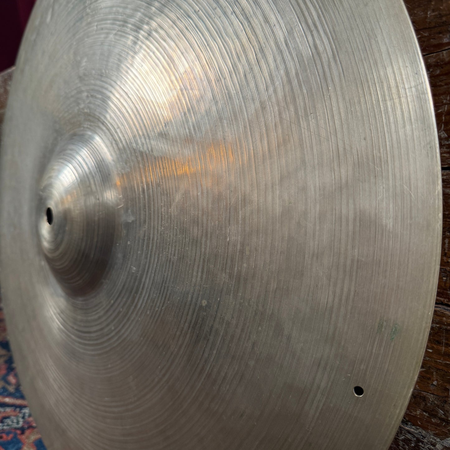 22" Zildjian A 1950s Block / Large Stamp Sizzle Ride Cymbal w/ 8 Rivet Holes 2832g *Video Demo*