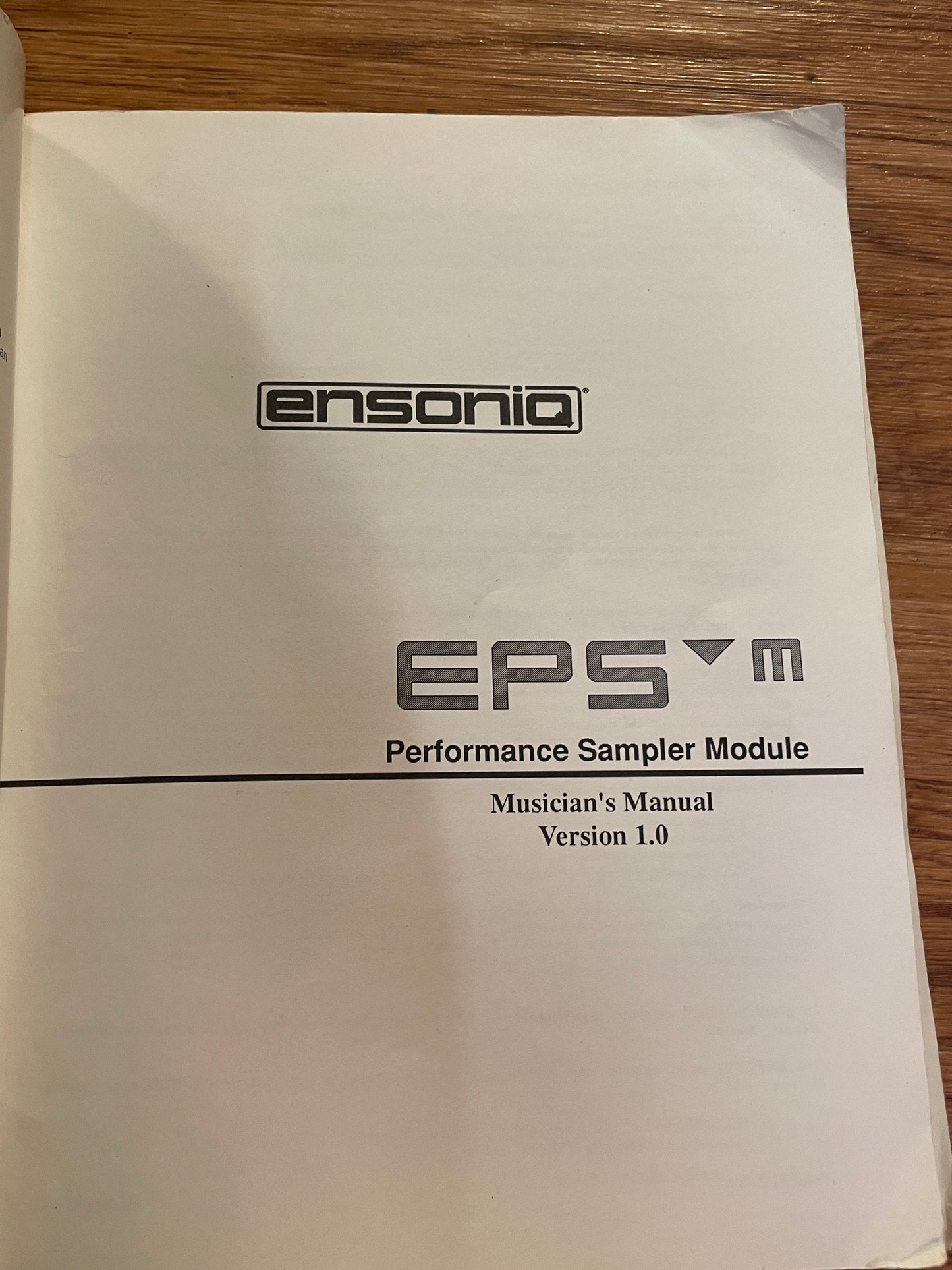 Ensoniq EPS-M Sampler Module Sample Rack
