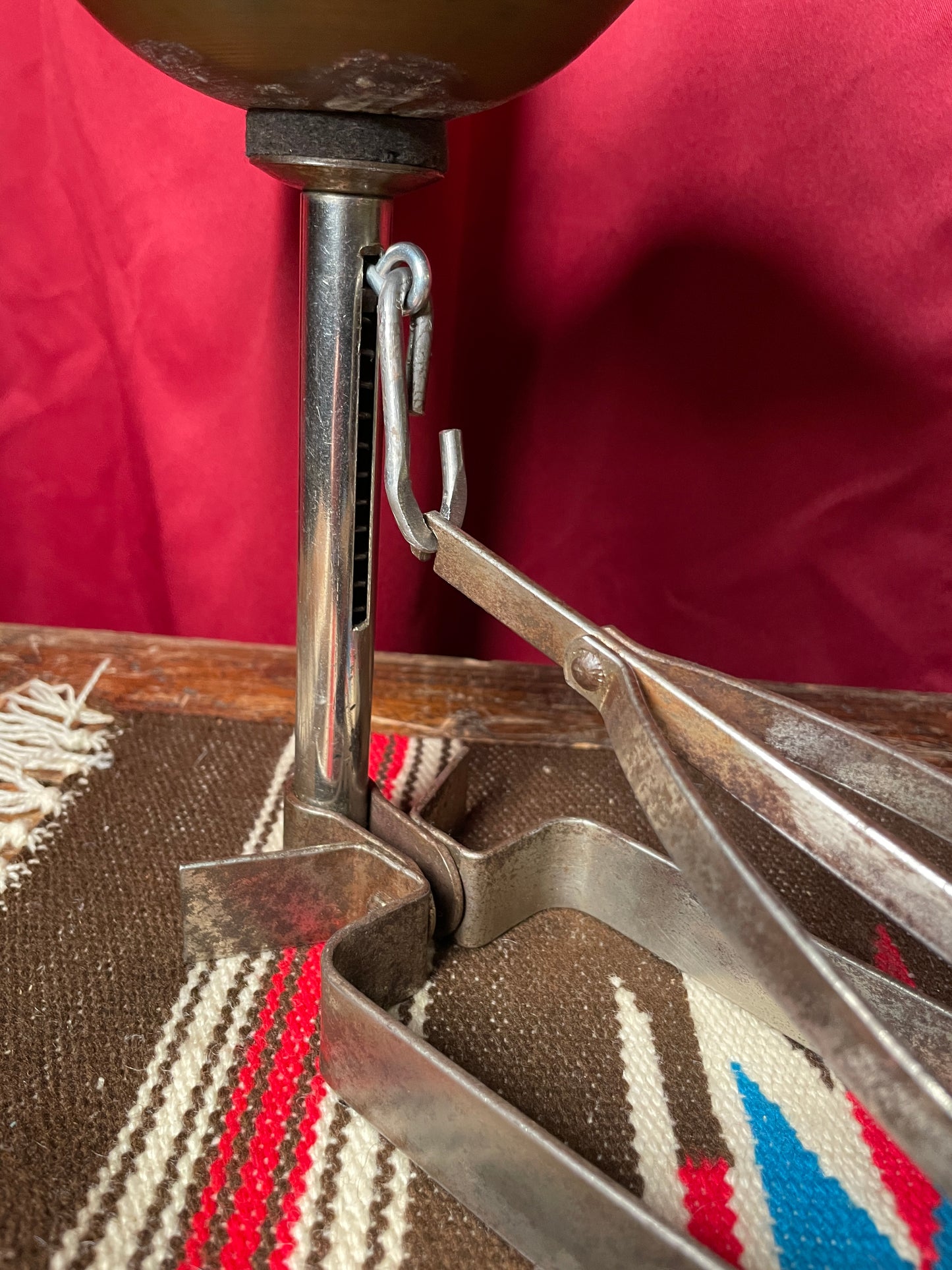 1920s-1930s Leedy Low Boy Sock Cymbal Pedal w/ 10" Ludwig Sock Hat Cymbals