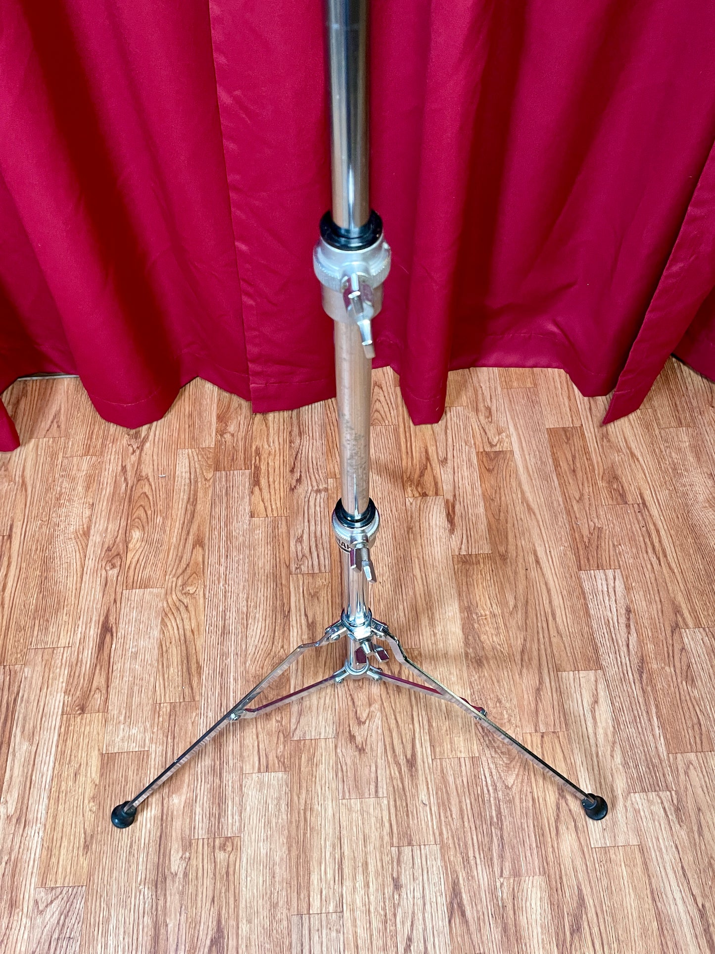 1980s Yamaha CS-710 Single Braced Straight Cymbal Stand Silver Label MIJ #2