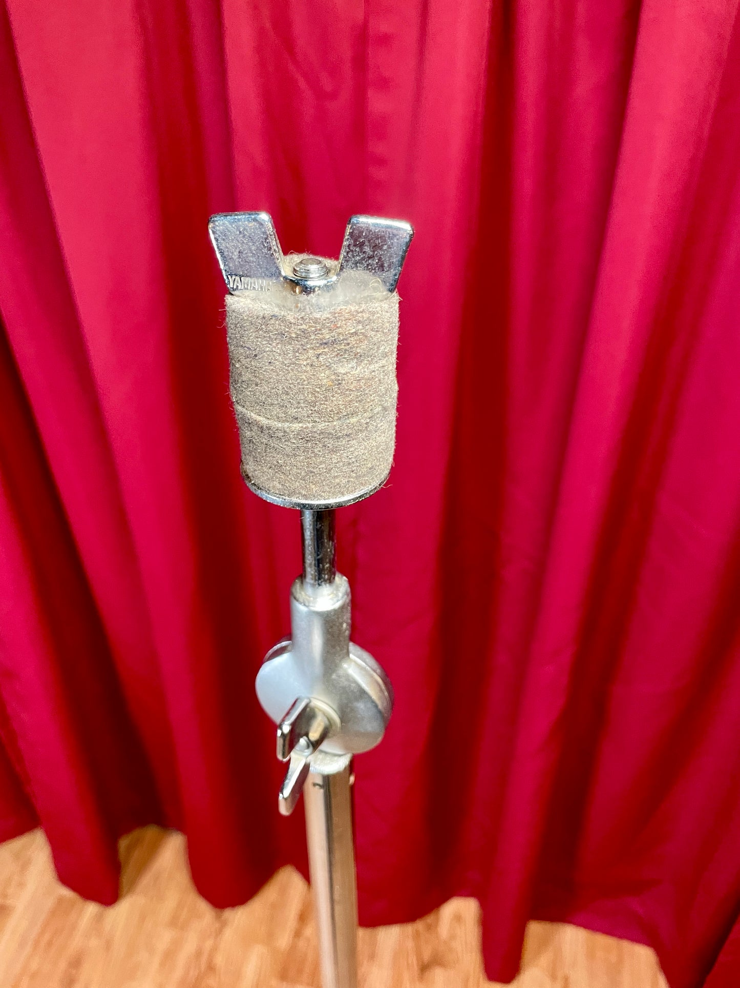 1980s Yamaha CS-710 Single Braced Straight Cymbal Stand Silver Label MIJ #2