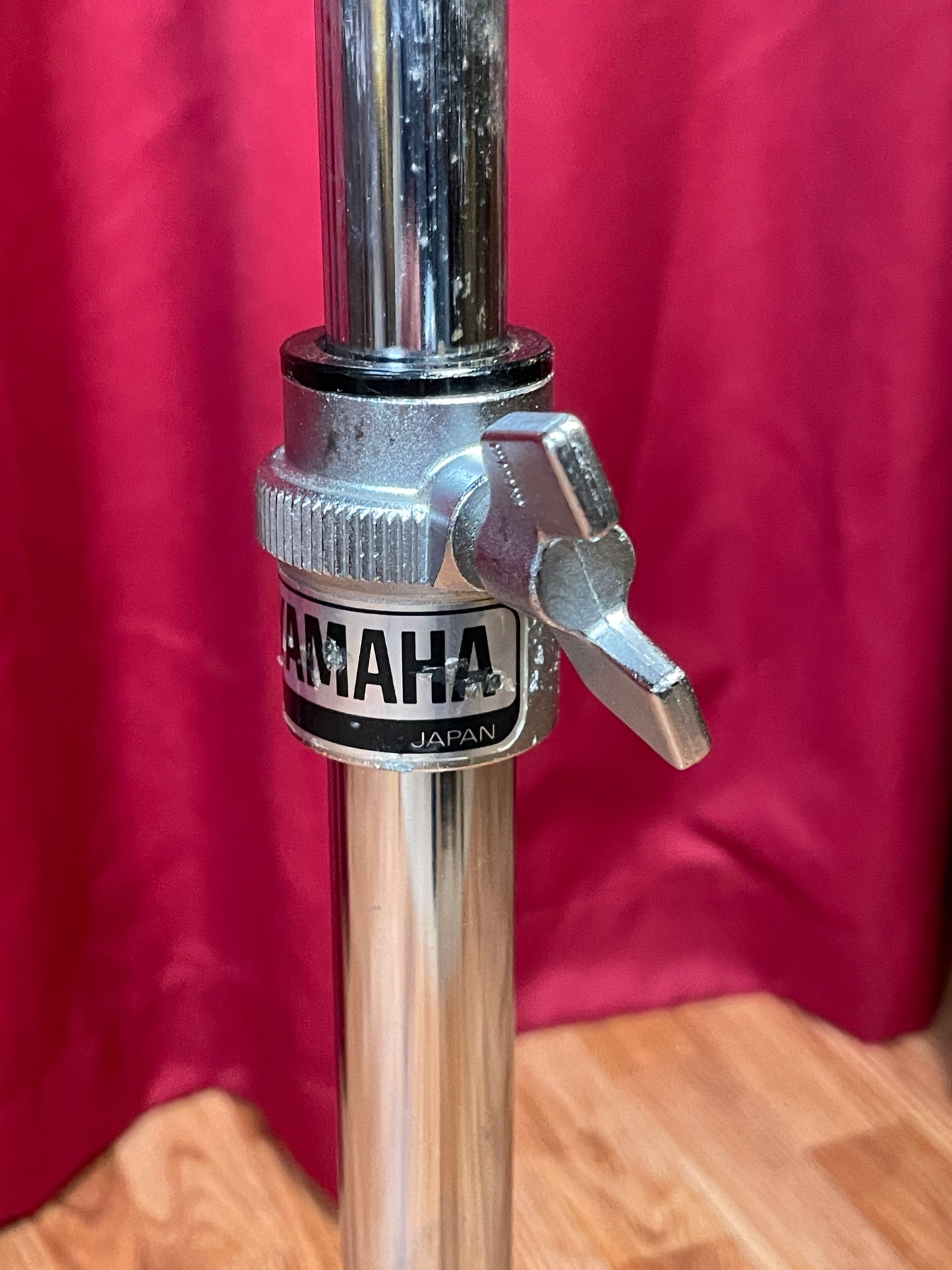 1980s Yamaha CS-710 Single Braced Straight Cymbal Stand Silver Label MIJ #2