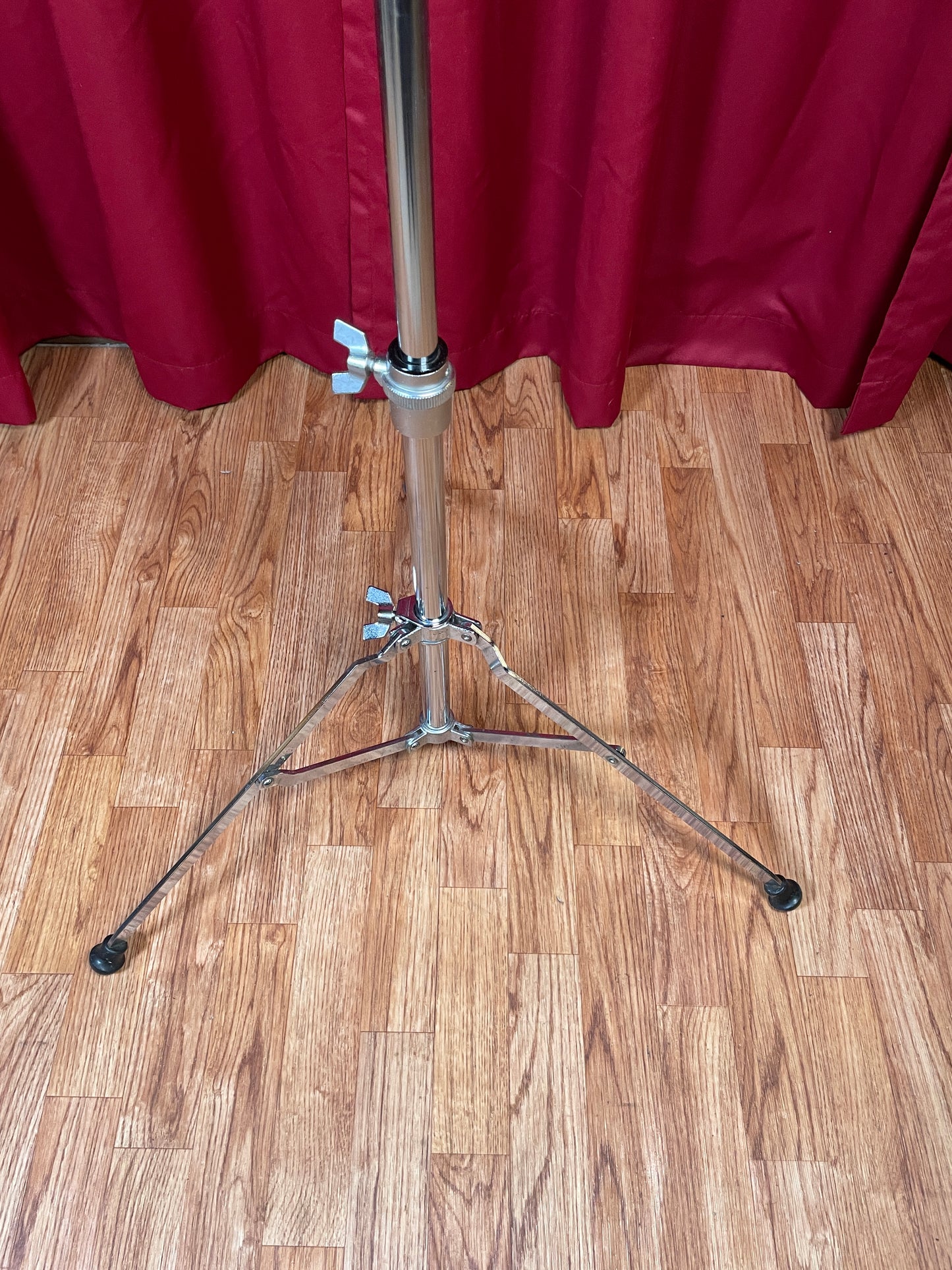1980s Yamaha CS-710 Single Braced Straight Cymbal Stand Silver Label MIJ #2