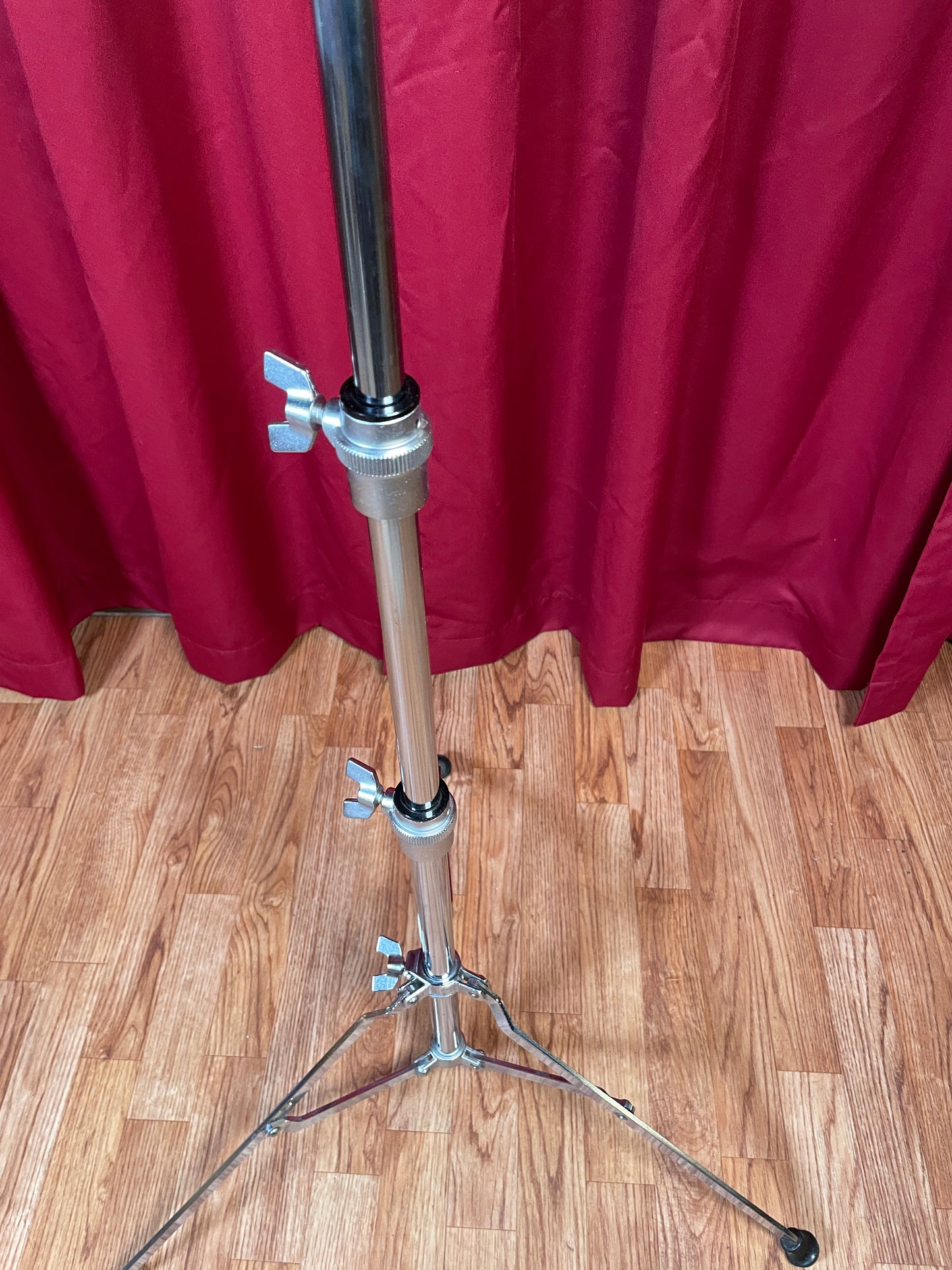 1980s Yamaha CS-710 Single Braced Straight Cymbal Stand Silver Label MIJ #2