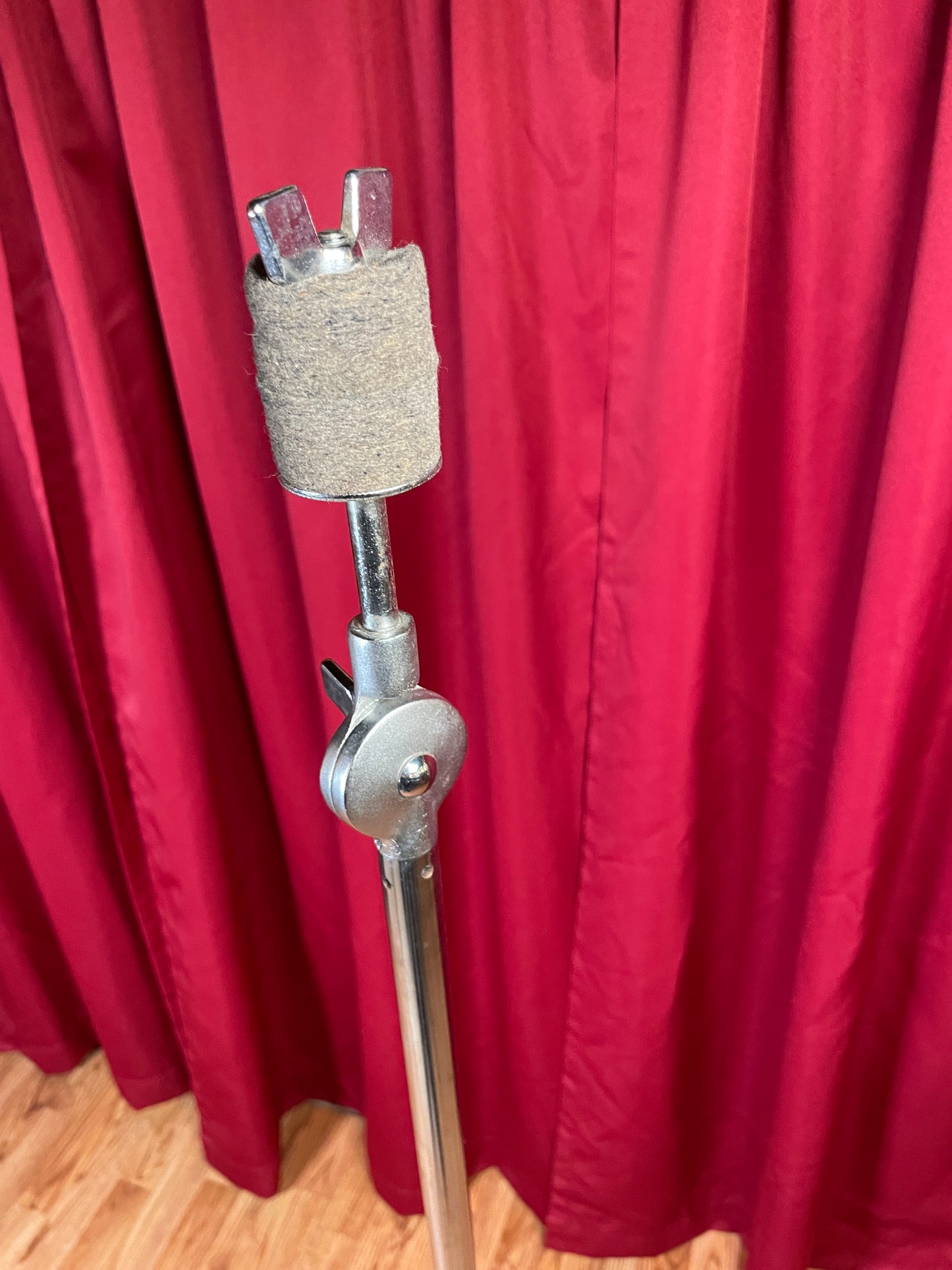 1980s Yamaha CS-710 Single Braced Straight Cymbal Stand Silver Label MIJ #2