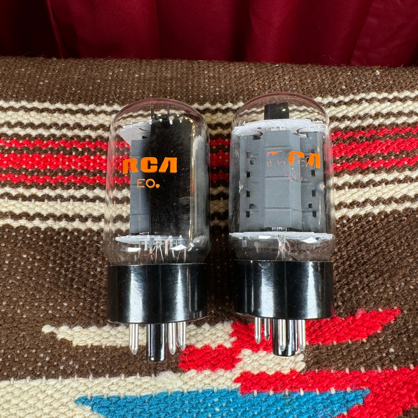 Vintage RCA 7581A Power Tubes Duet Set of 2 Made in USA #173