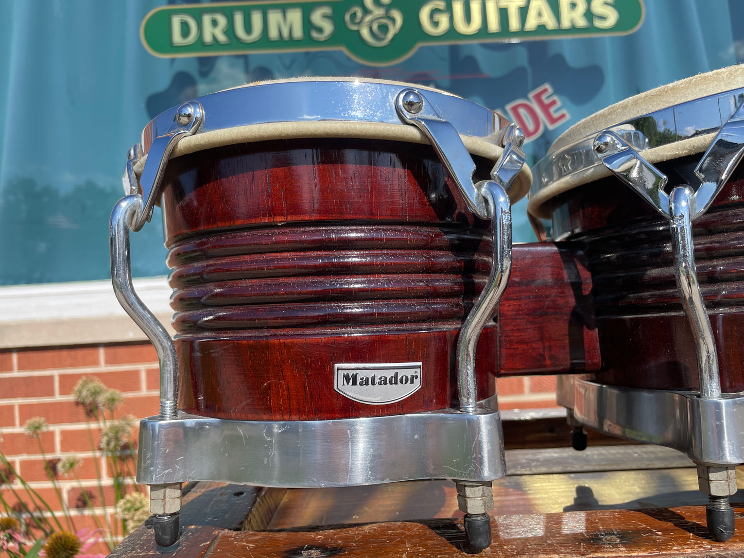 Matador by LP Wood Bongos Dark Brown Latin Percussion