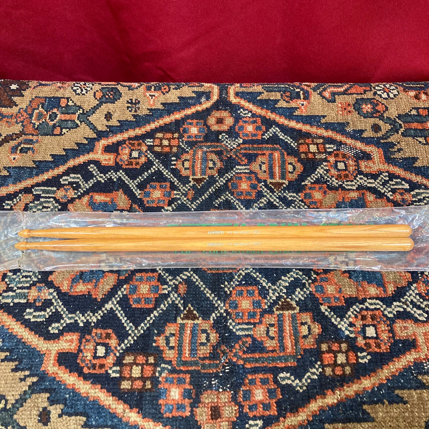 1970s Gretsch 1A Art Blakey Model Wood Tip Drum Sticks w/ Original Bag NOS
