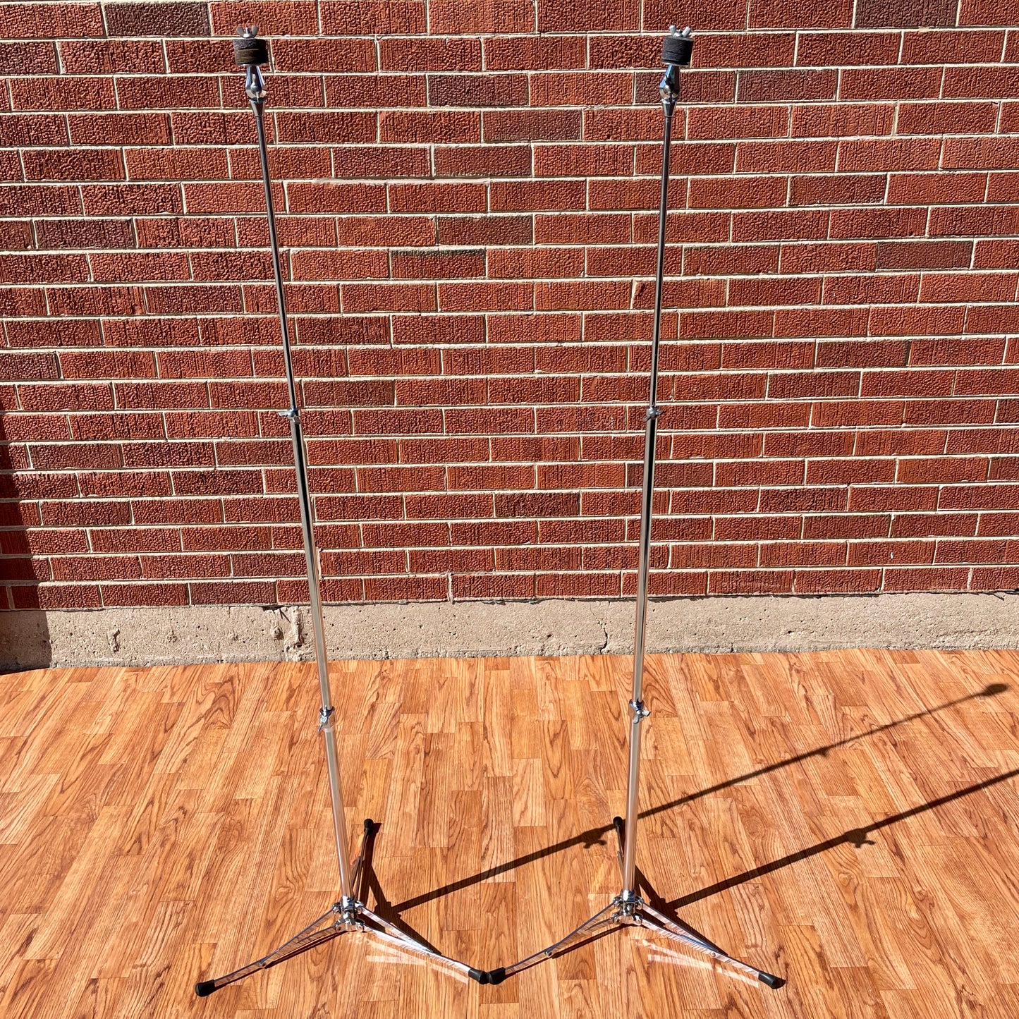 1960s Ludwig 1400 Flat Base Straight Cymbal Stand Pair (2 Pcs.)