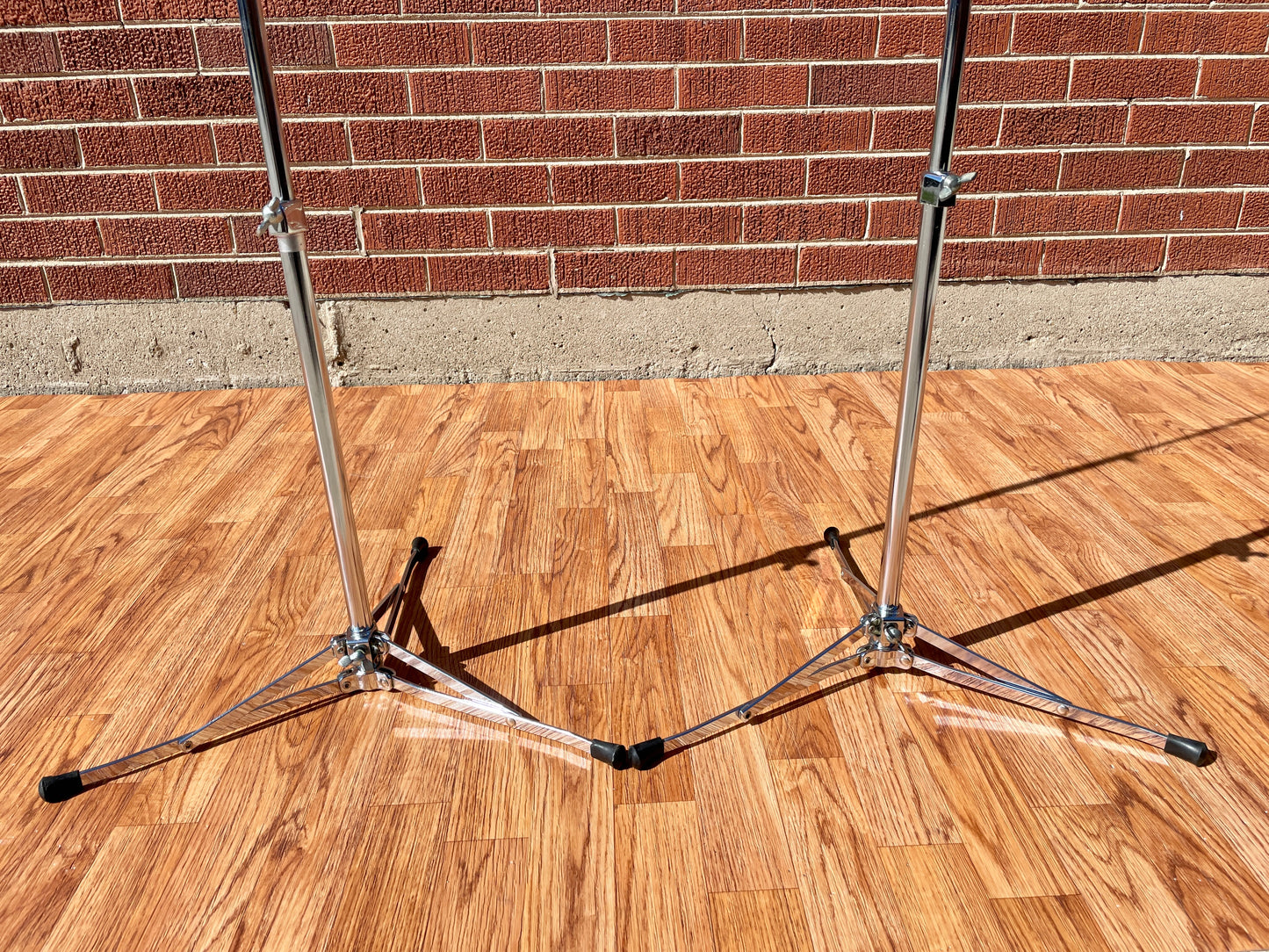 1960s Ludwig 1400 Flat Base Straight Cymbal Stand Pair (2 Pcs.)