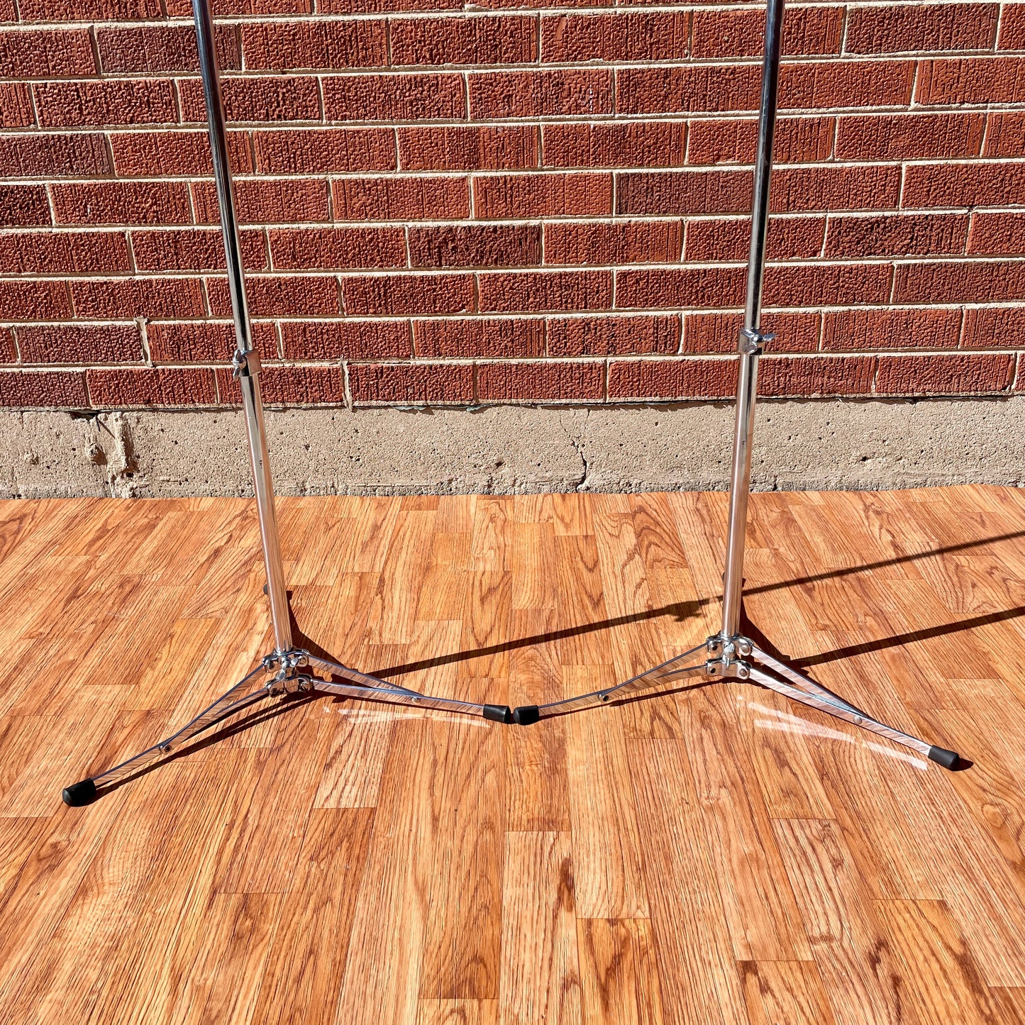 Early 1960s Ludwig 1400 Flat Base Straight Cymbal Stand Pair (2 Pcs.)