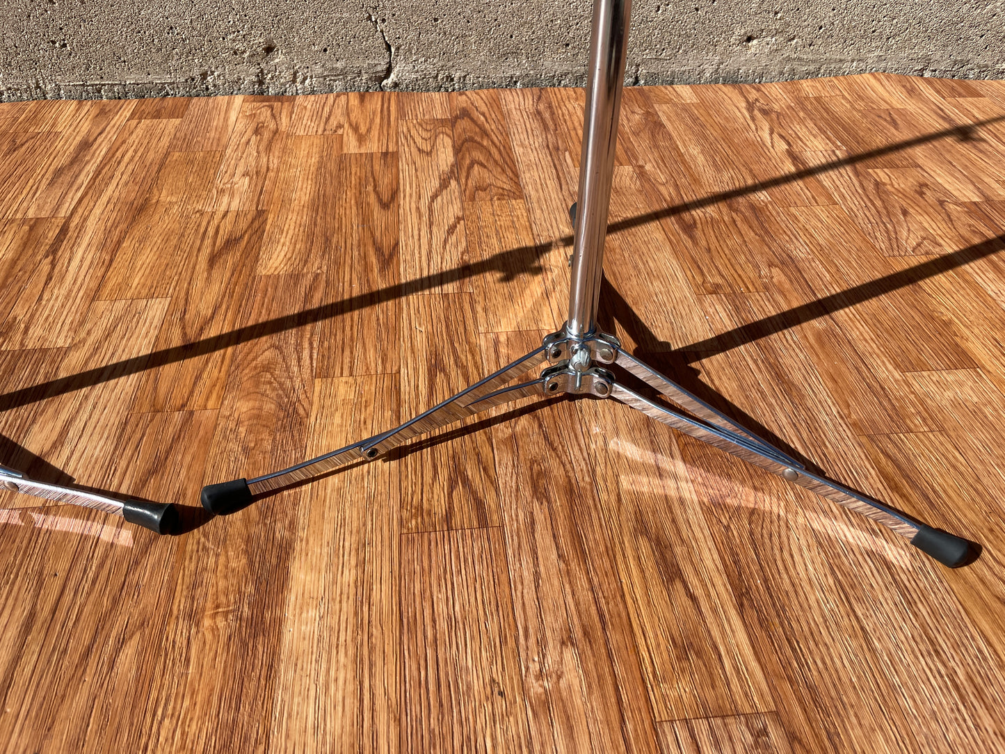 Early 1960s Ludwig 1400 Flat Base Straight Cymbal Stand Pair (2 Pcs.)