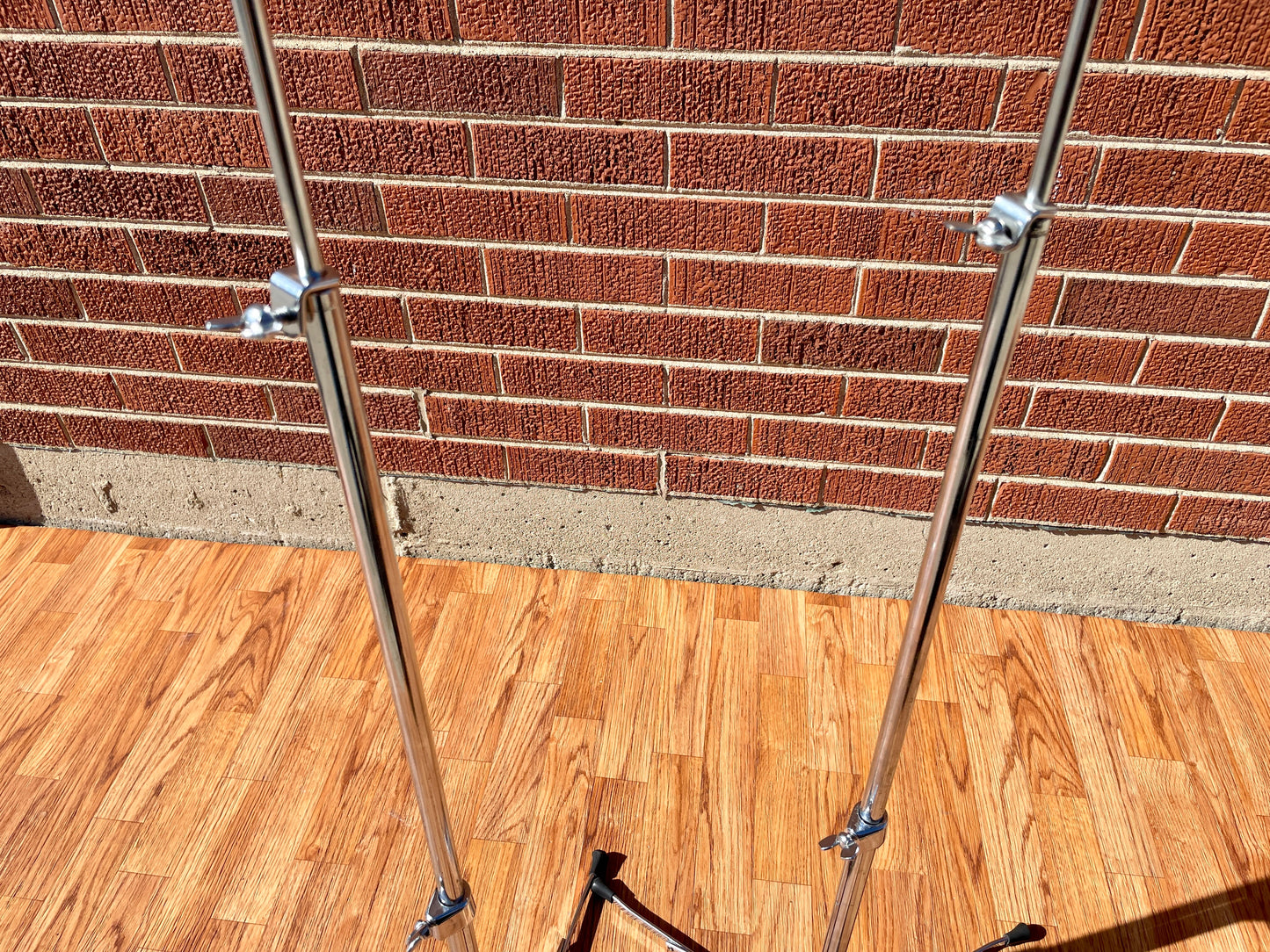 Early 1960s Ludwig 1400 Flat Base Straight Cymbal Stand Pair (2 Pcs.)